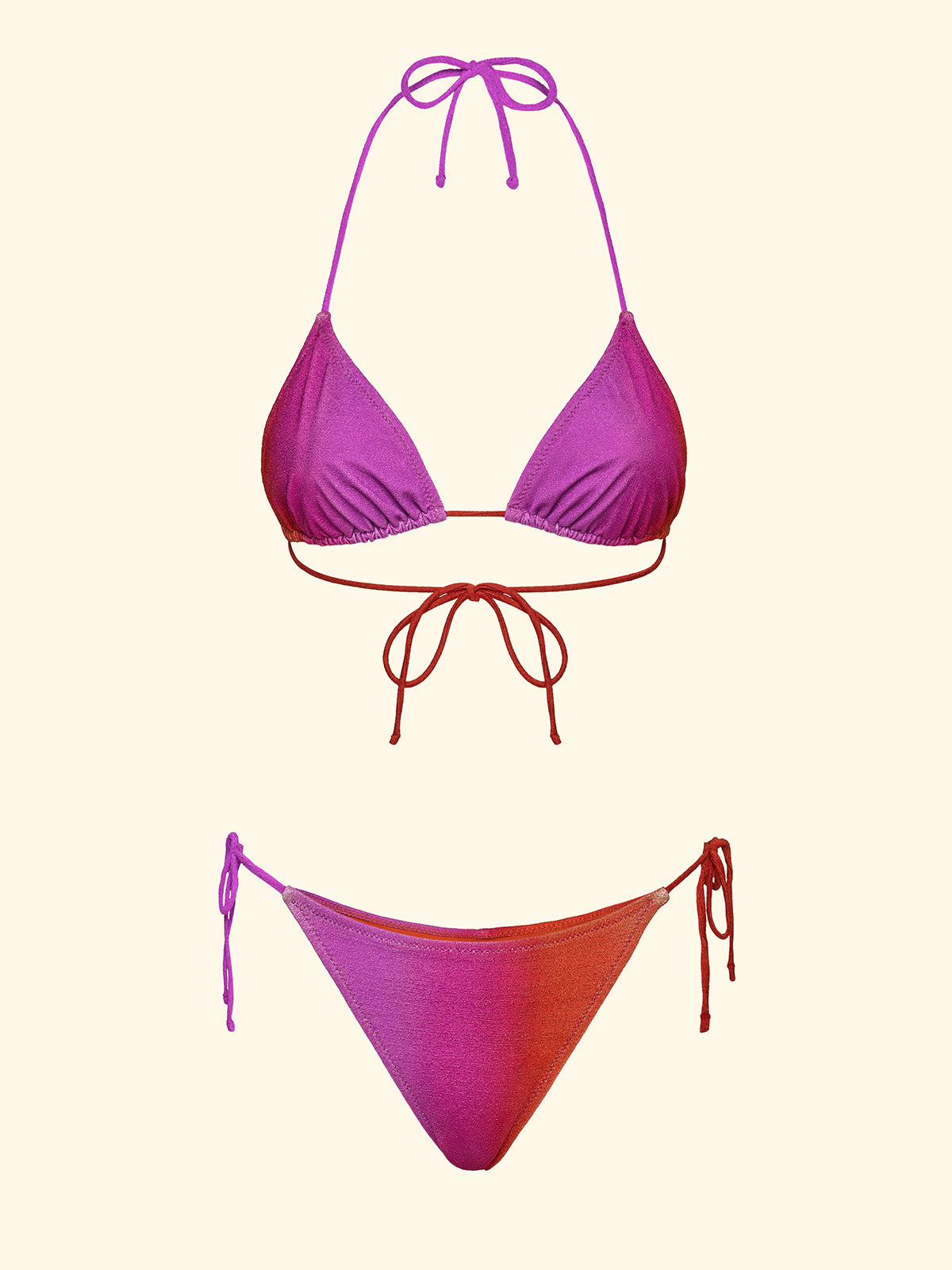 Image of Bikinis pour femmes F**K Triangle avec Slip Fantaisie réglable SW1850-X81