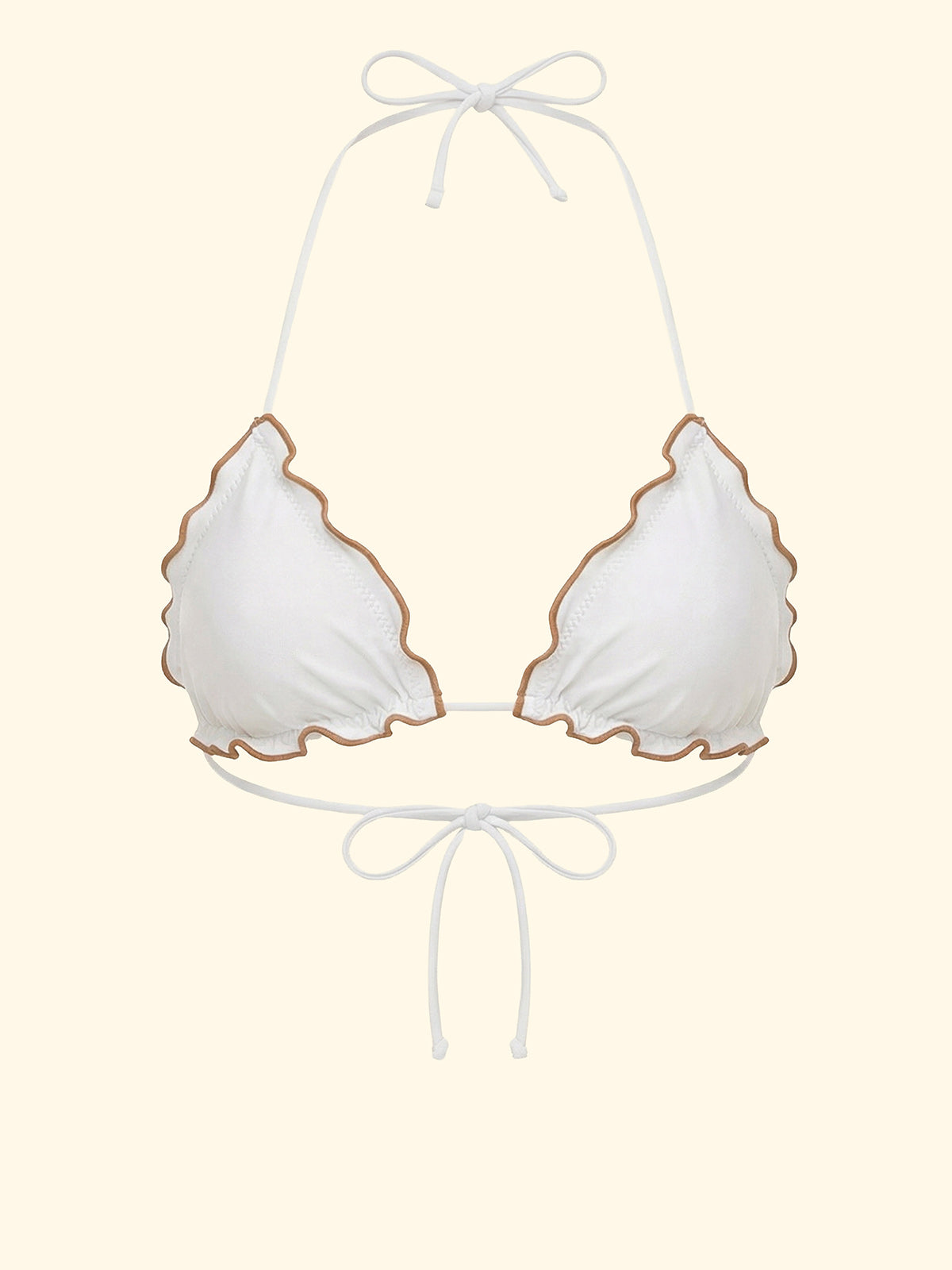 Image of Women's Adjustable Triangle F**K White SW1900-WH