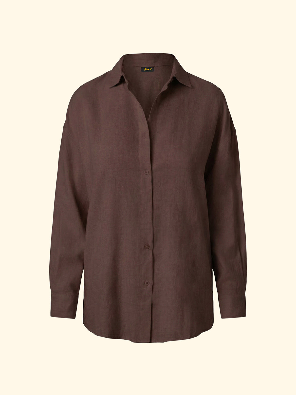 Image of Women's Shirt F**K Brown SW1942-BN