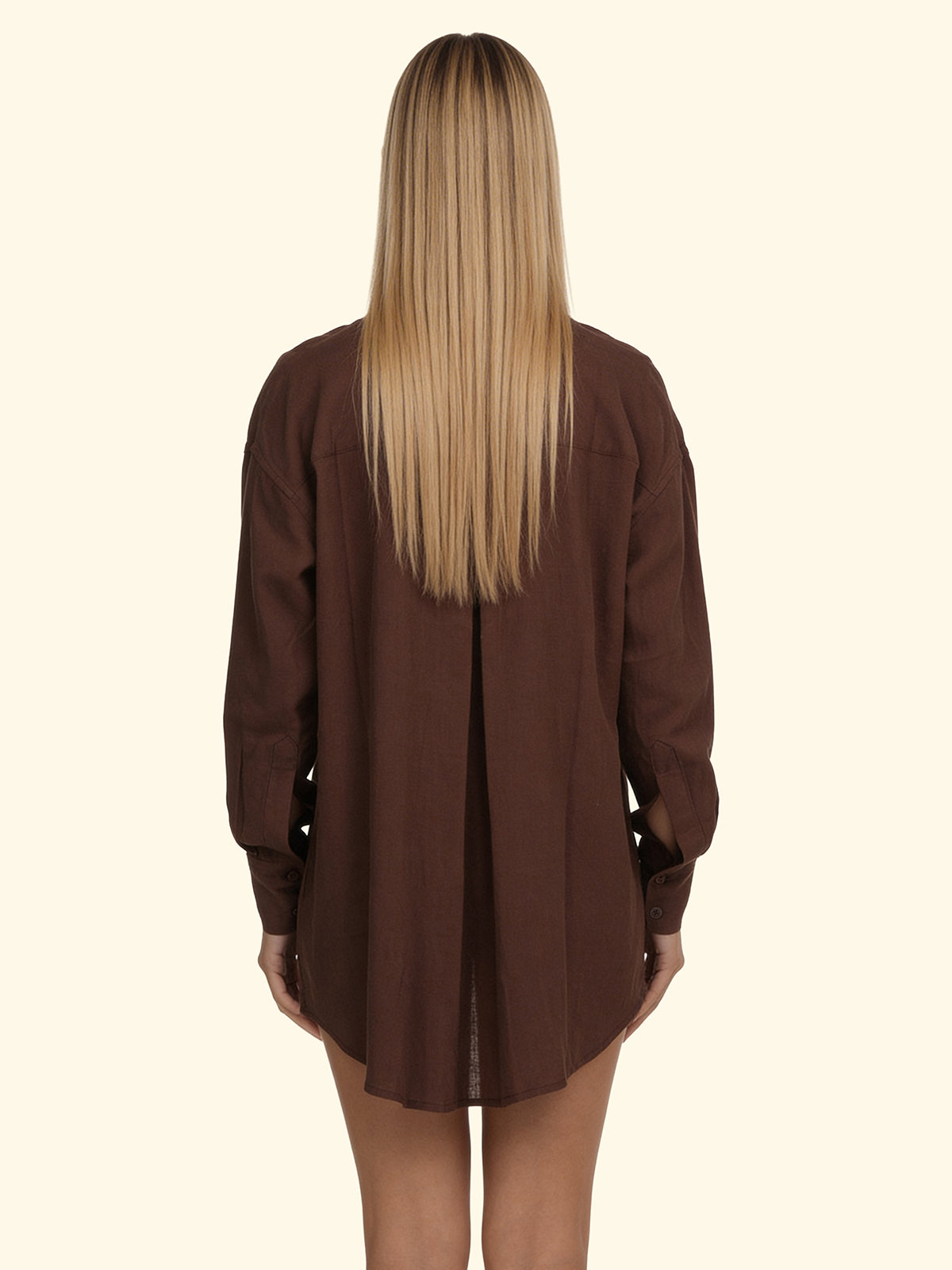 Women's Shirt F**K Brown SW1942-BN