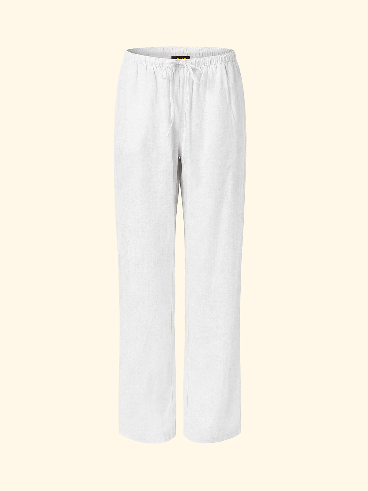 Image of Pantalone Palazzo Donna F**K Bianco SW1944-WH