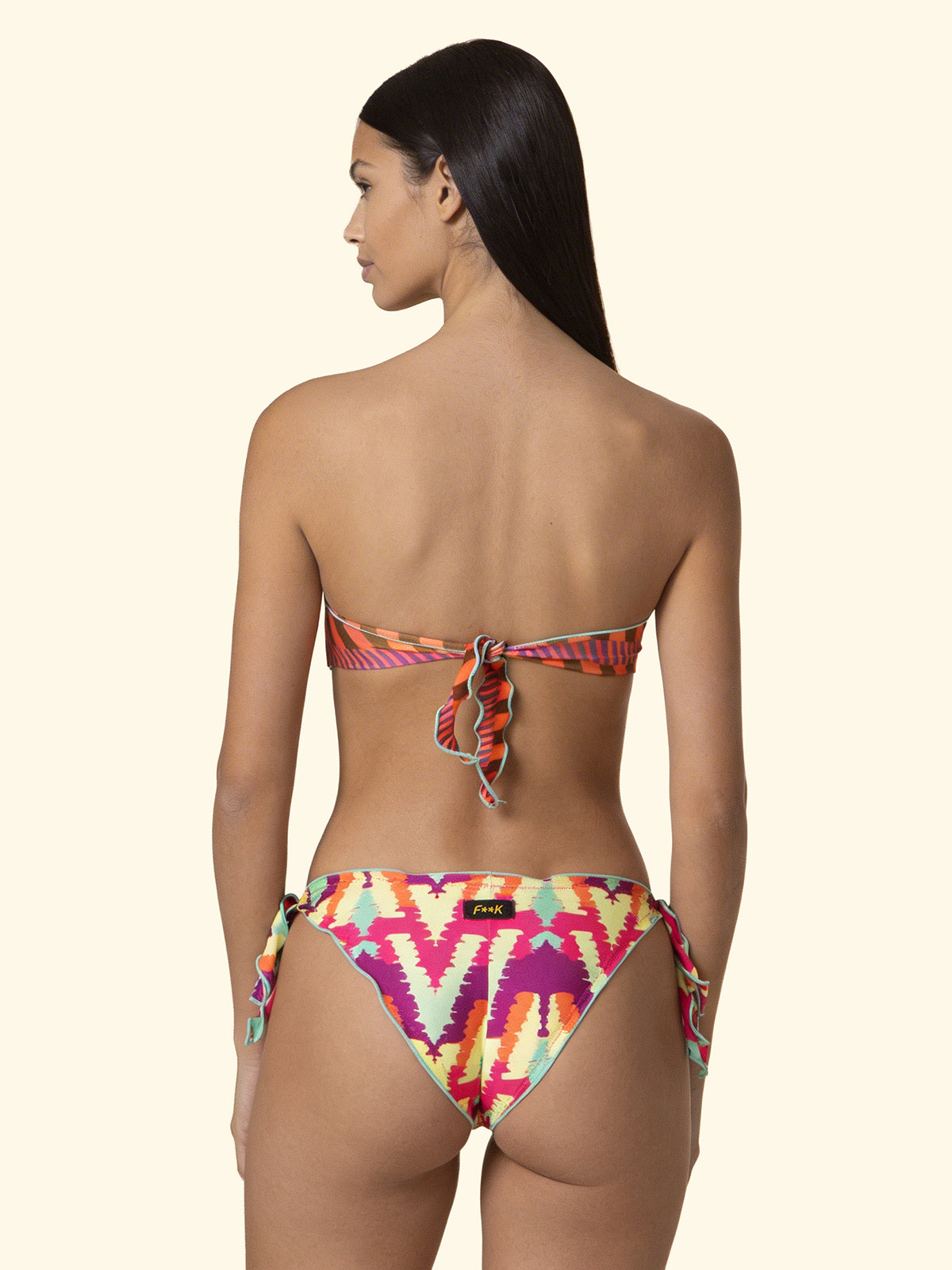 Bikini Donna F**K Fascia con Slip Regolabile Fantasia SW2602-X20