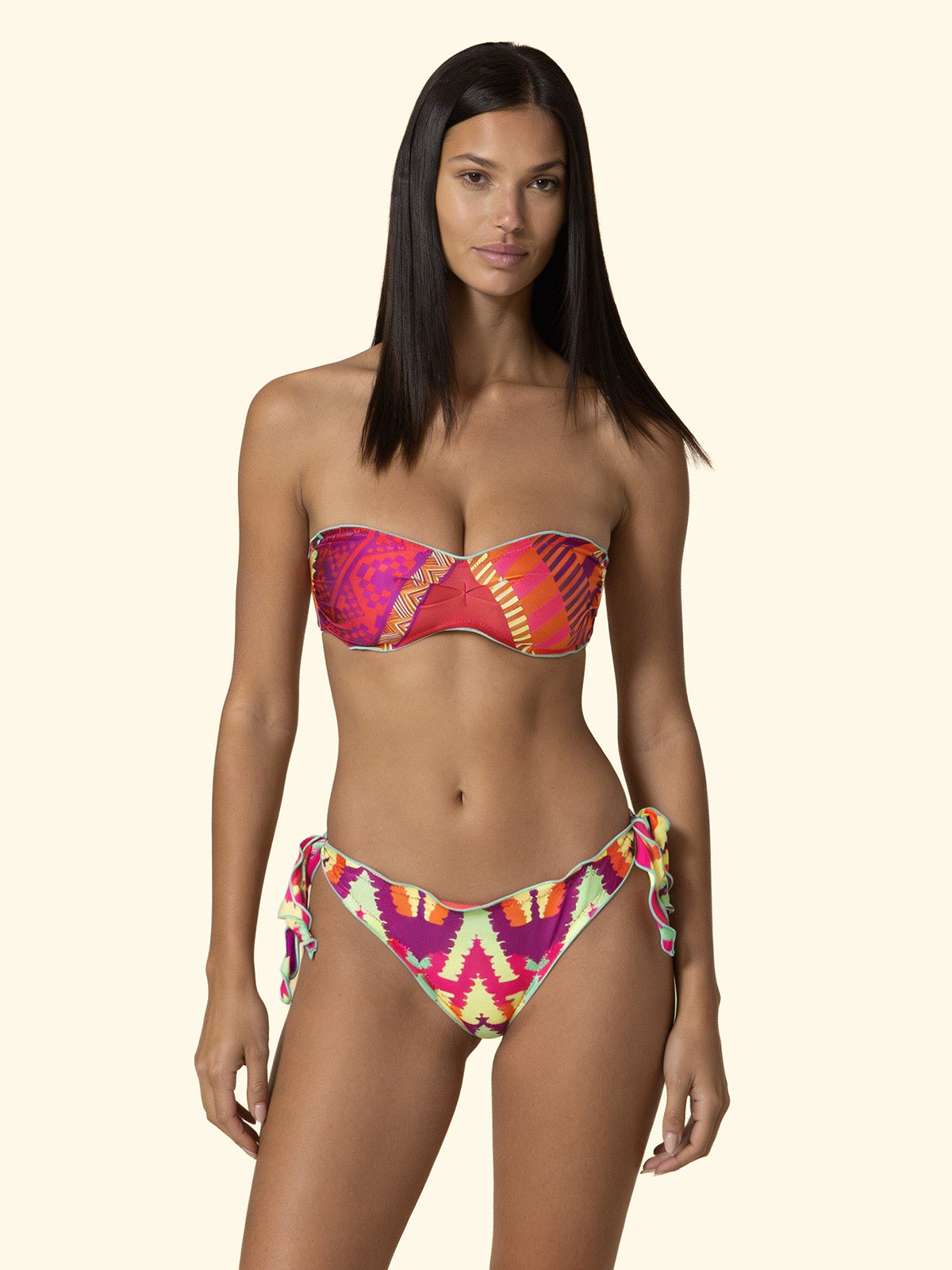 Bikini Donna F**K Fascia con Slip Regolabile Fantasia SW2602-X20