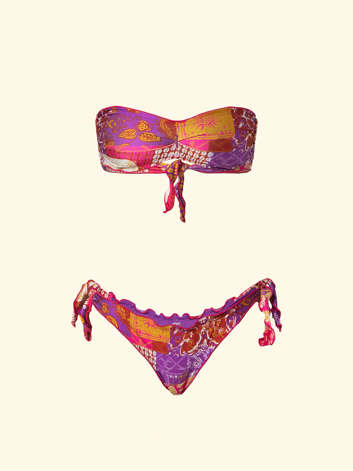 Bikini Donna F**K Fascia con Slip Regolabile Fantasia SW2604-X41