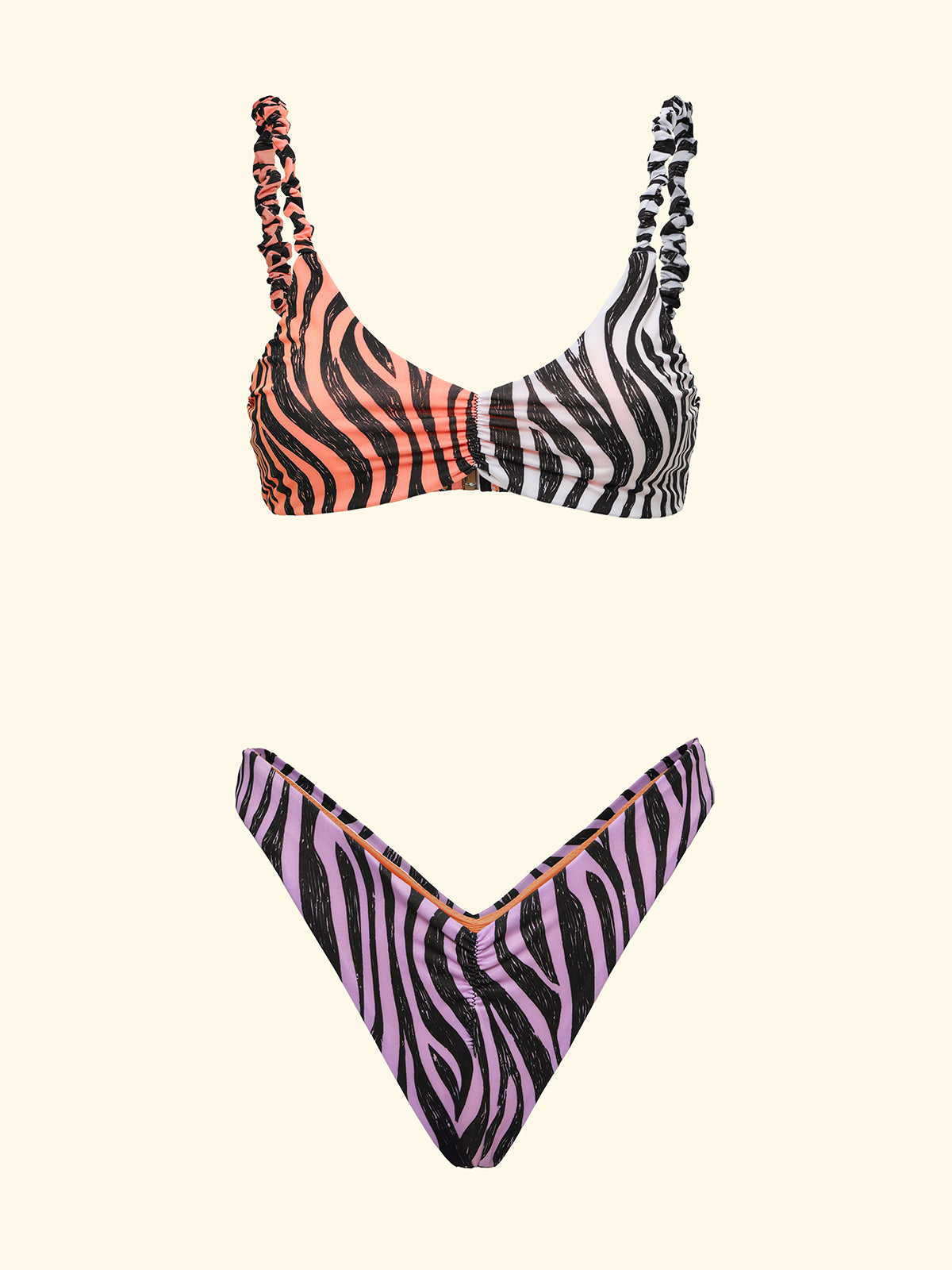 Image of Biquínis femininos F**K Parte superior fixa com Slip Fantasia Fixa Americana SW2951-X10
