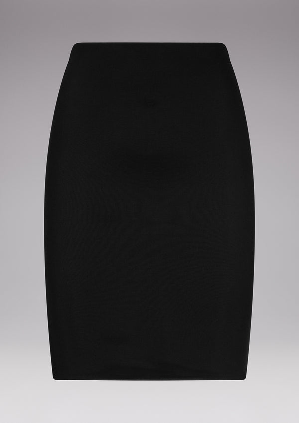 Minifalda de tubino de inversión negra