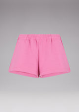 Roze wijd uitlopende shorts