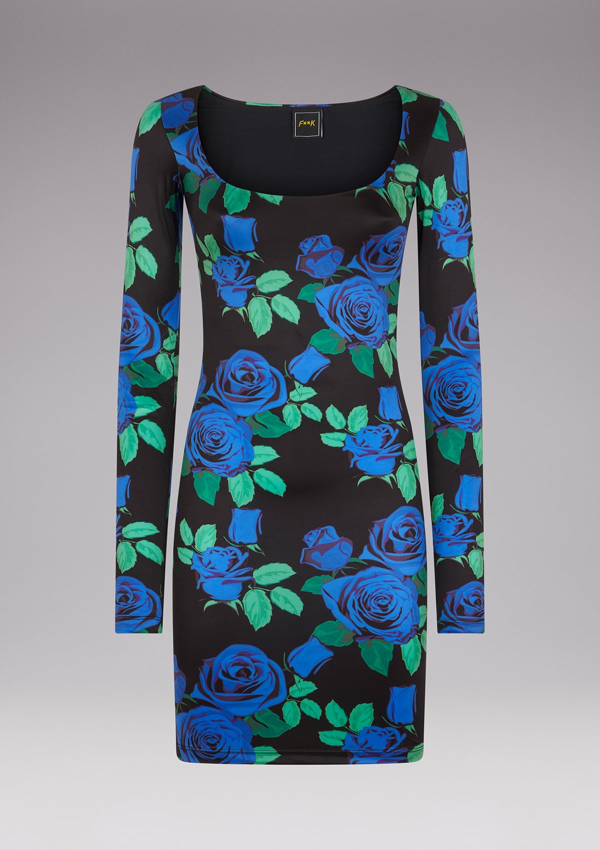 Image of Minidress çiçek kare yaka