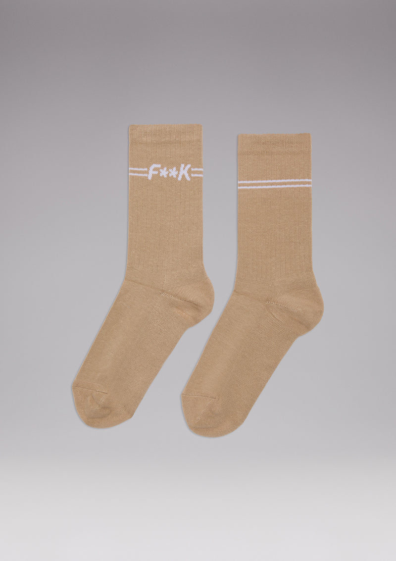 Unifit бежови чорапи