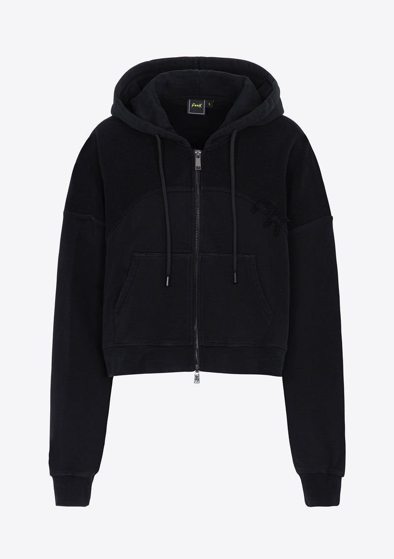 Sweat-shirt à zip avec capuche