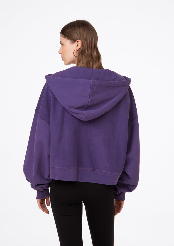 Zip -Sweatshirt mit Kapuze