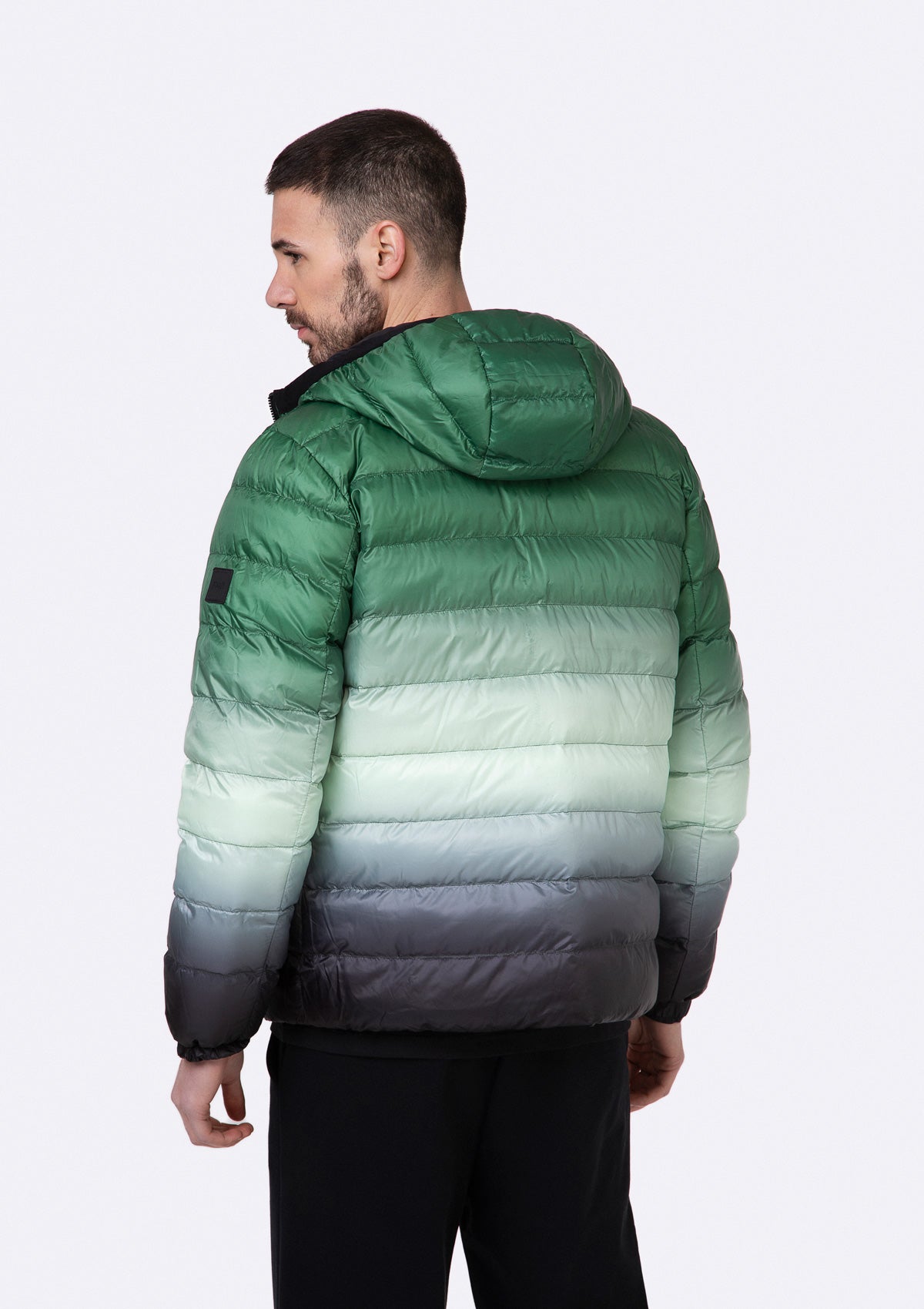 Reversible padded down jacket