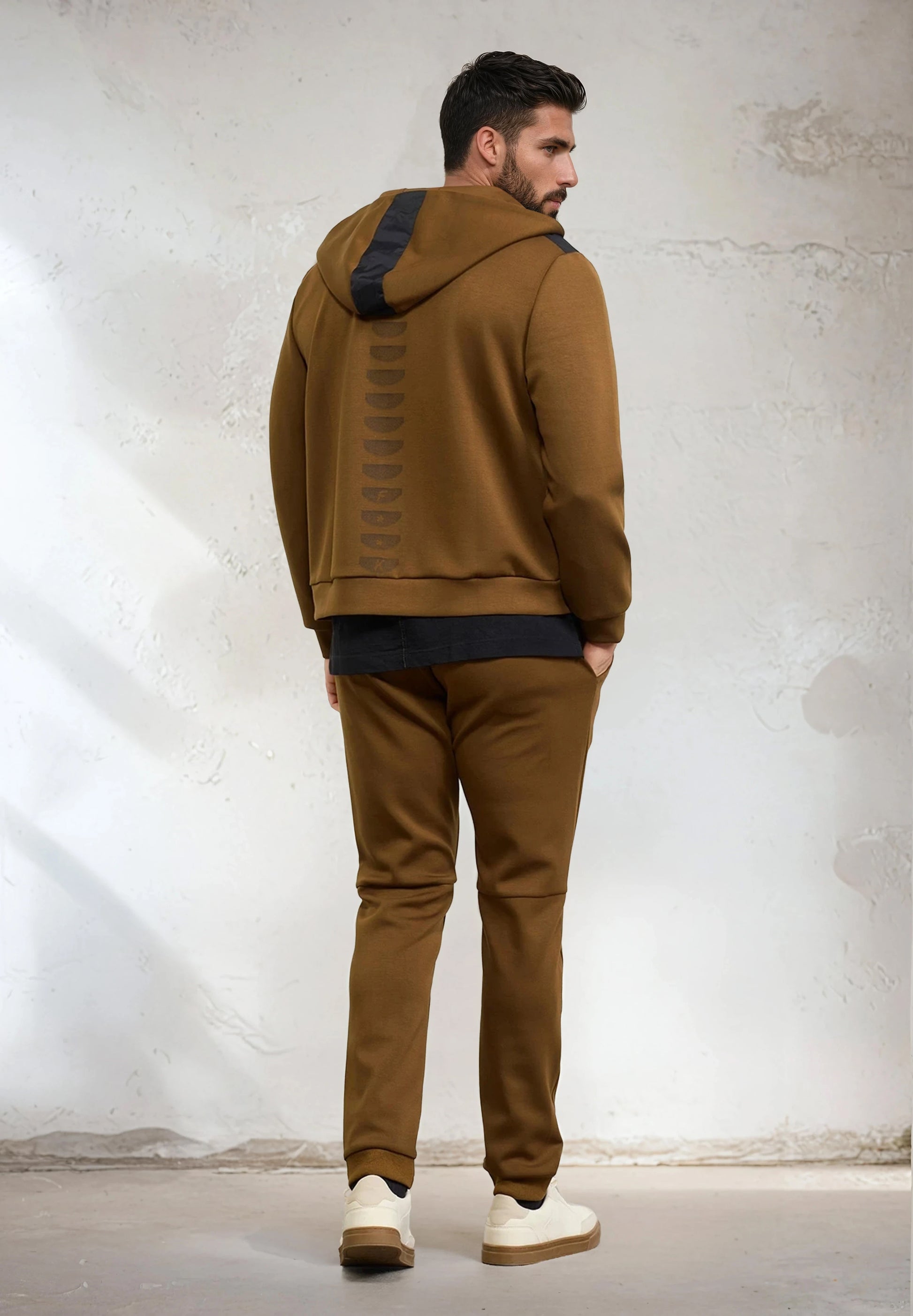 Sudadera con capucha y cremallera completa para hombre F**K Humo M3100-SM