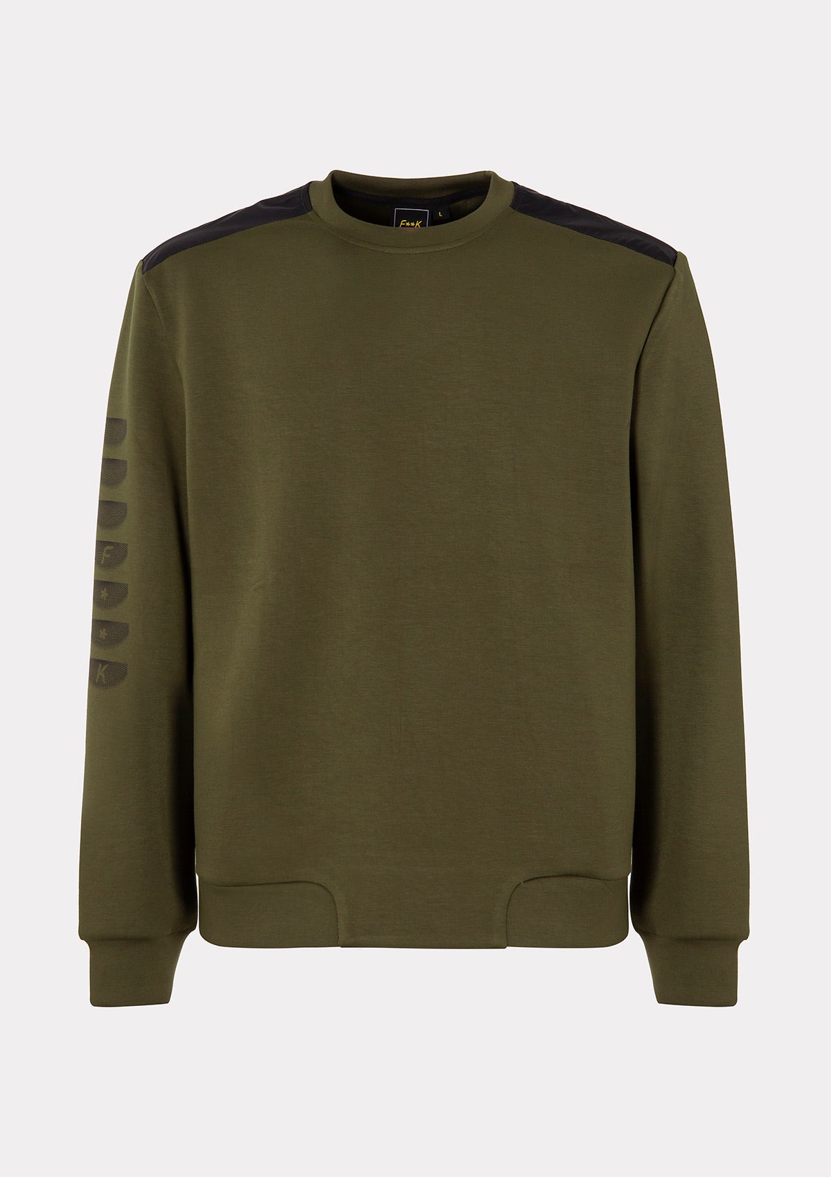 Felpa Paricollo Uomo F**K Verde Militare M3102-MG