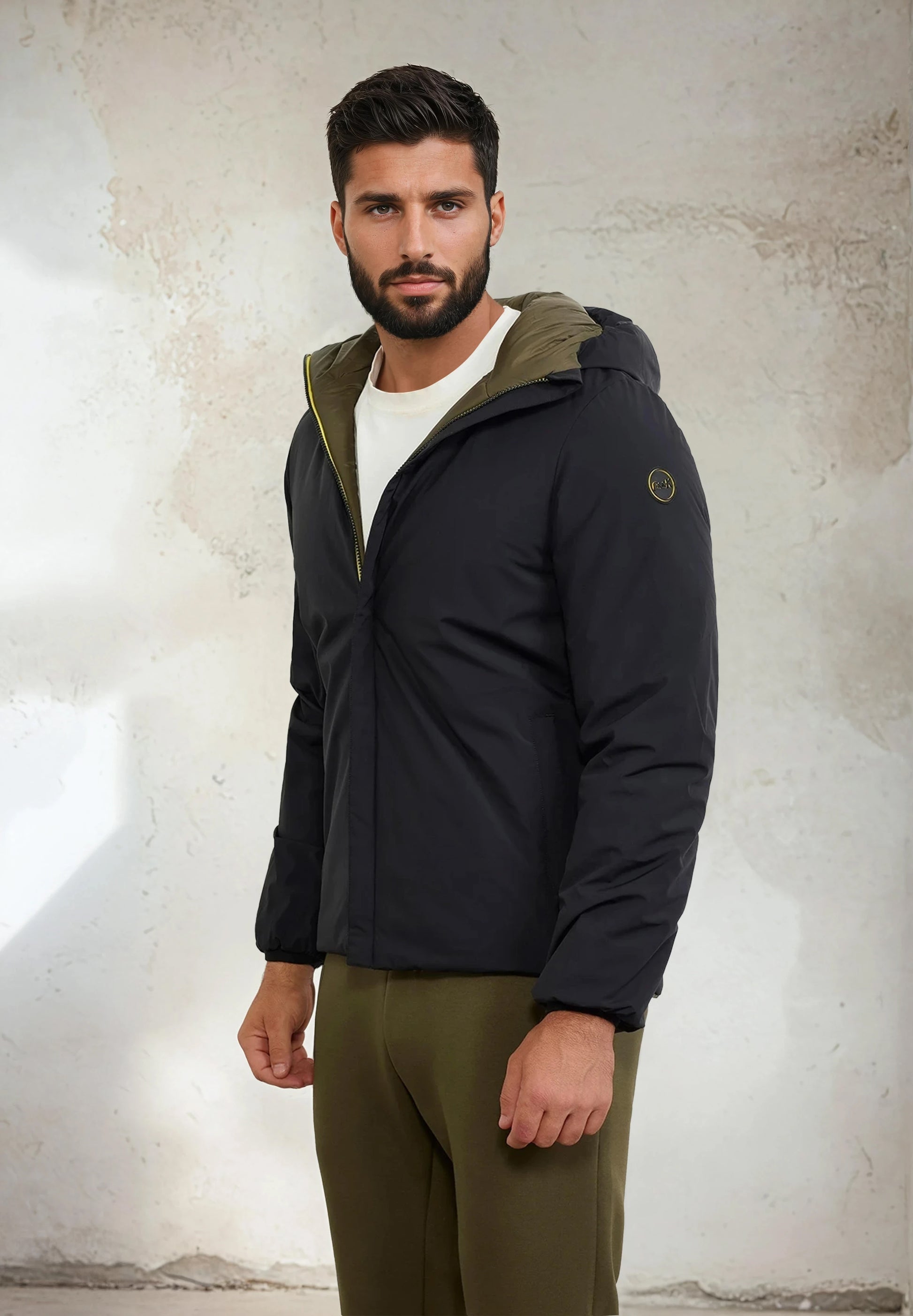 Giacca Sportiva Leggera, Da Uomo, Estiva, Con Cappuccio, Sottile, Elasticizzata, Con Chiusura Lampo, Per Le Mezze Stagioni, Antivento, Per Il Tempo Libero, S-3Xl, Nero , M - Foto 14