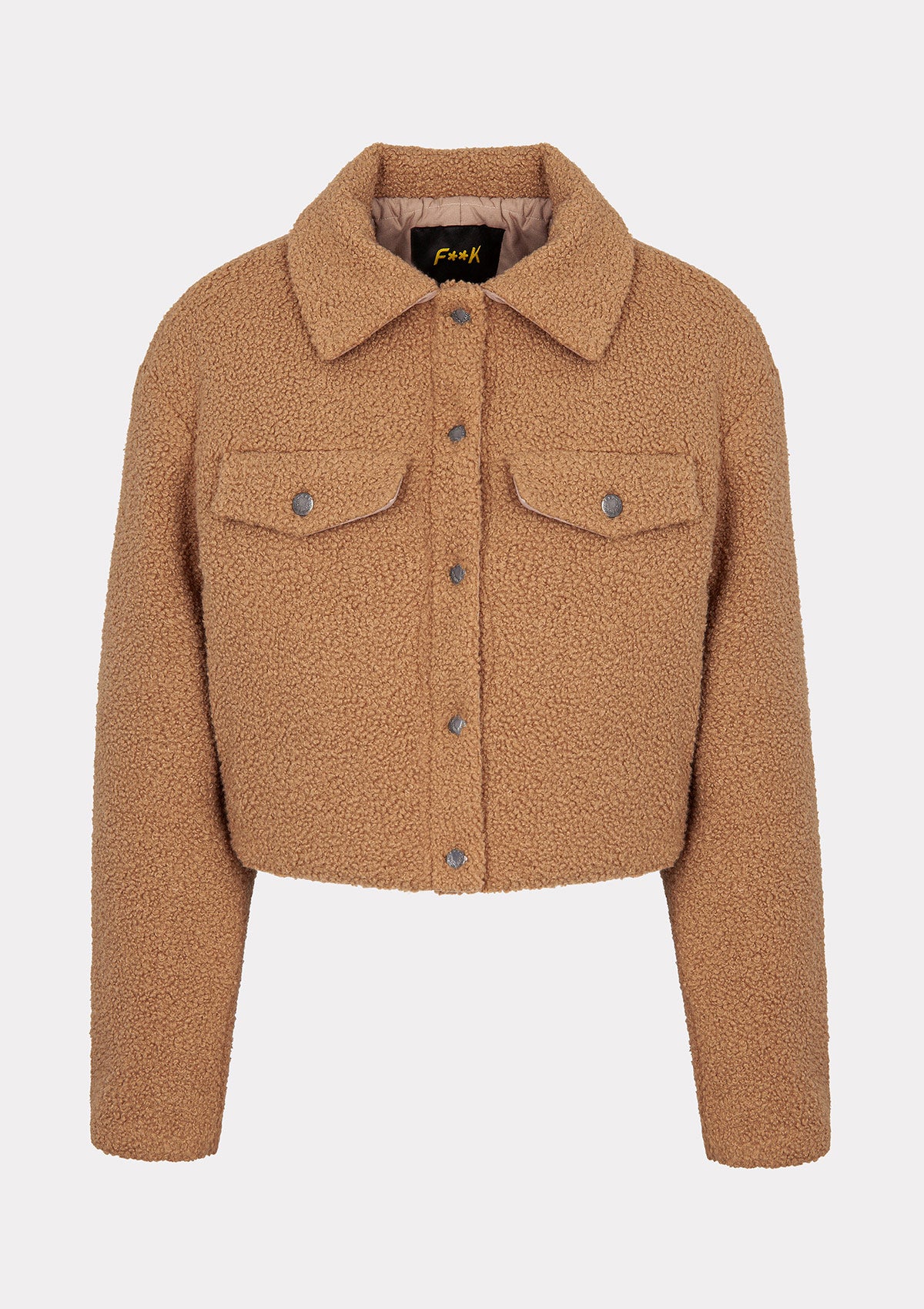 Giacca Teddy Donna F**K Beige W0105-BG