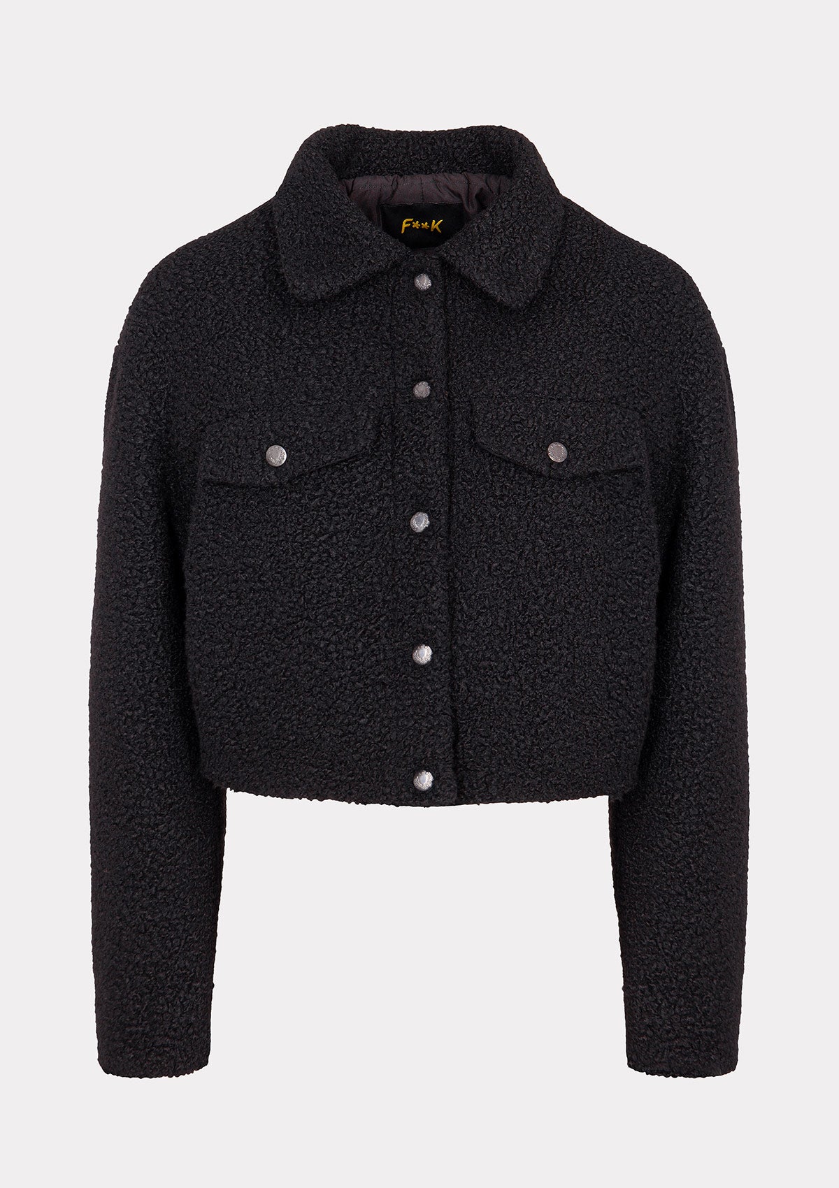 Giacca Teddy Donna F**K Nera W0105-BK