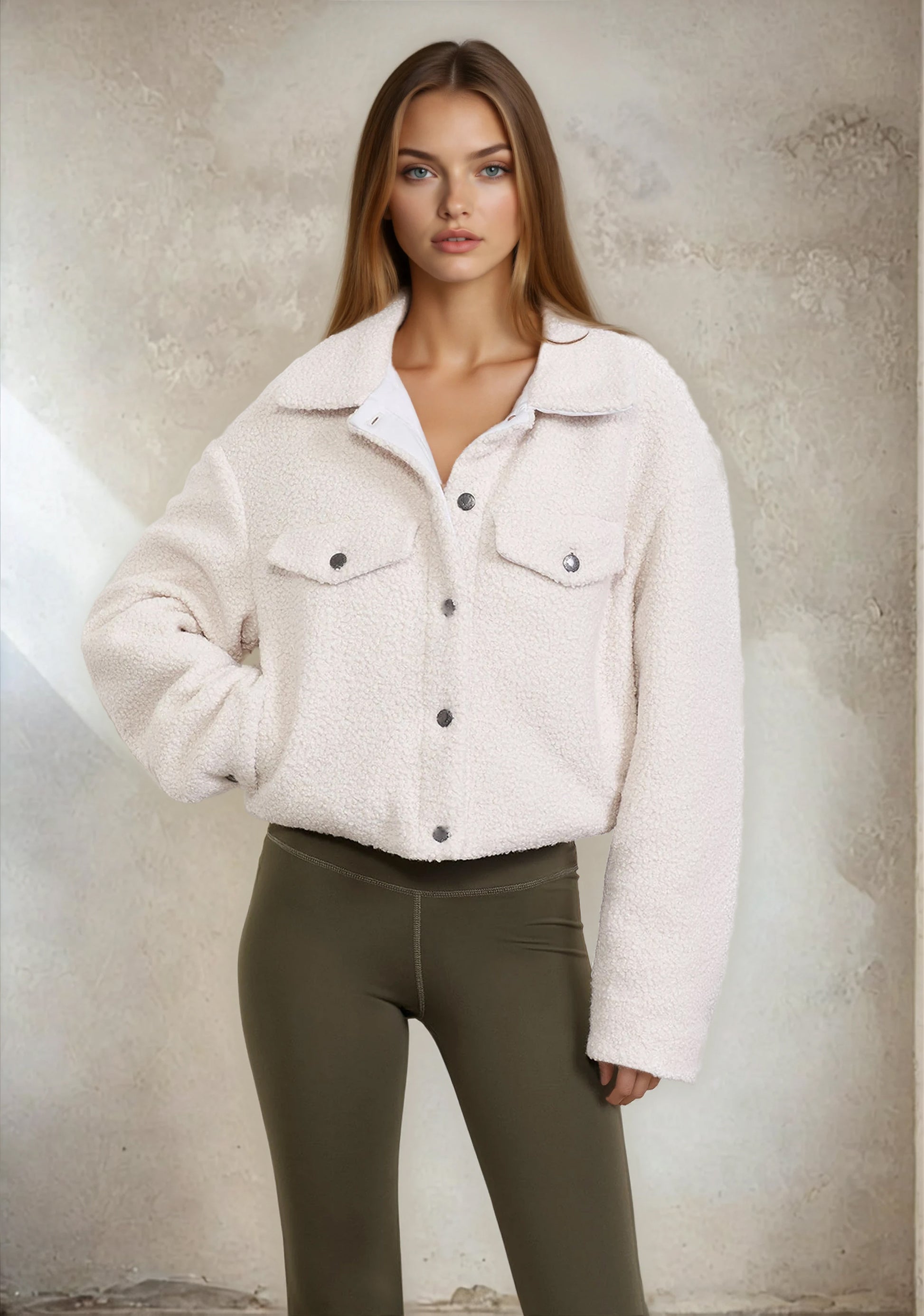 Giacca Teddy Donna F**K Bianca W0105-WH