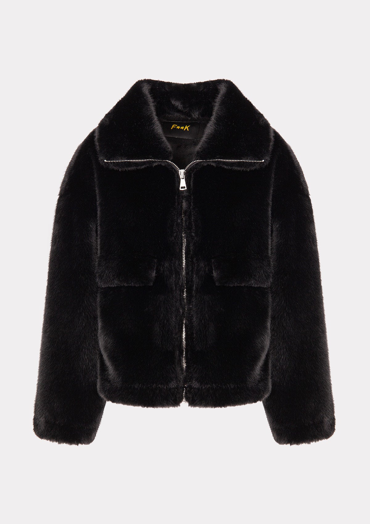 Image of Eco Pelliccia Donna F**K Nera W0110-BK