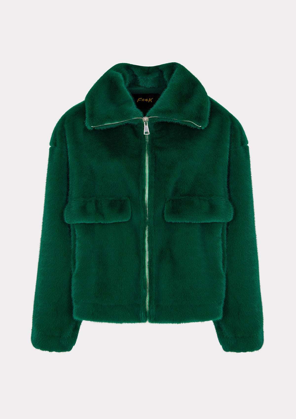 Image of Eco Pelliccia Donna F**K Verde W0110-GN