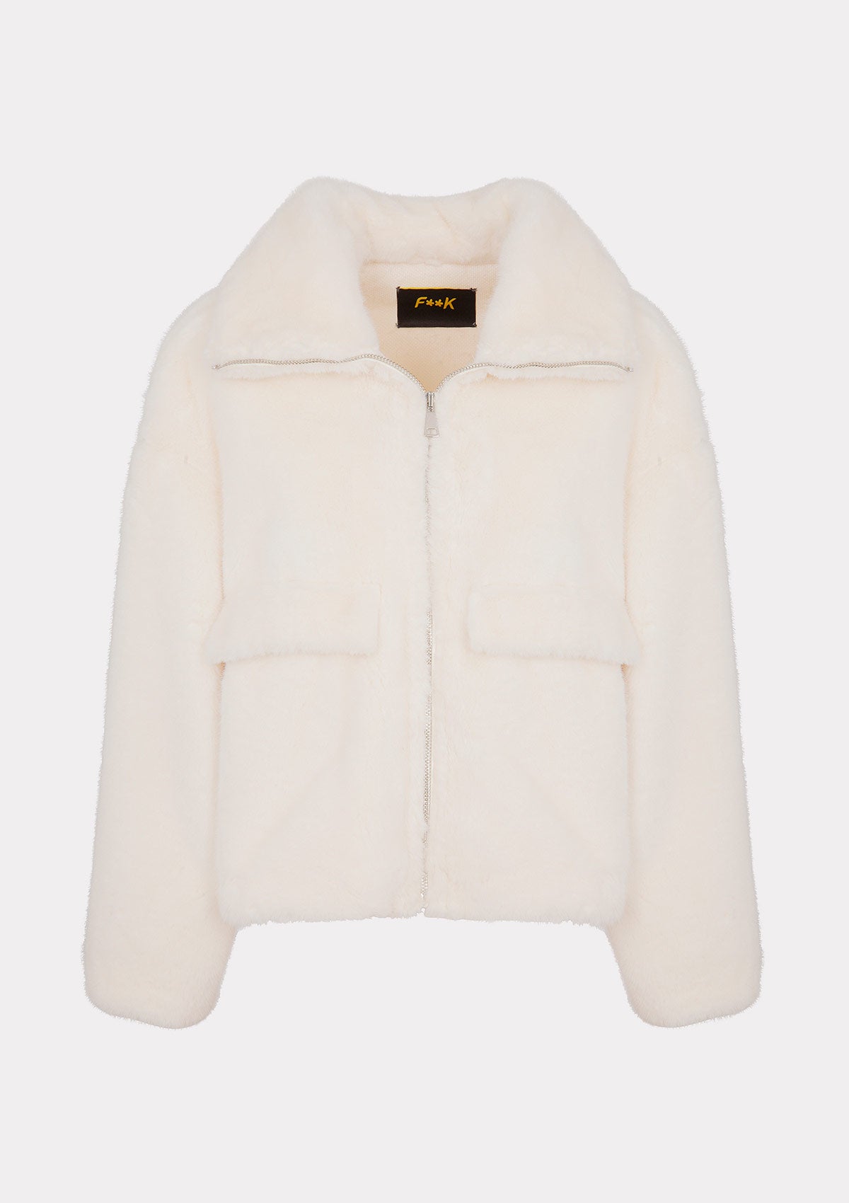 Image of Eco Pelliccia Donna F**K Bianca W0110-WH