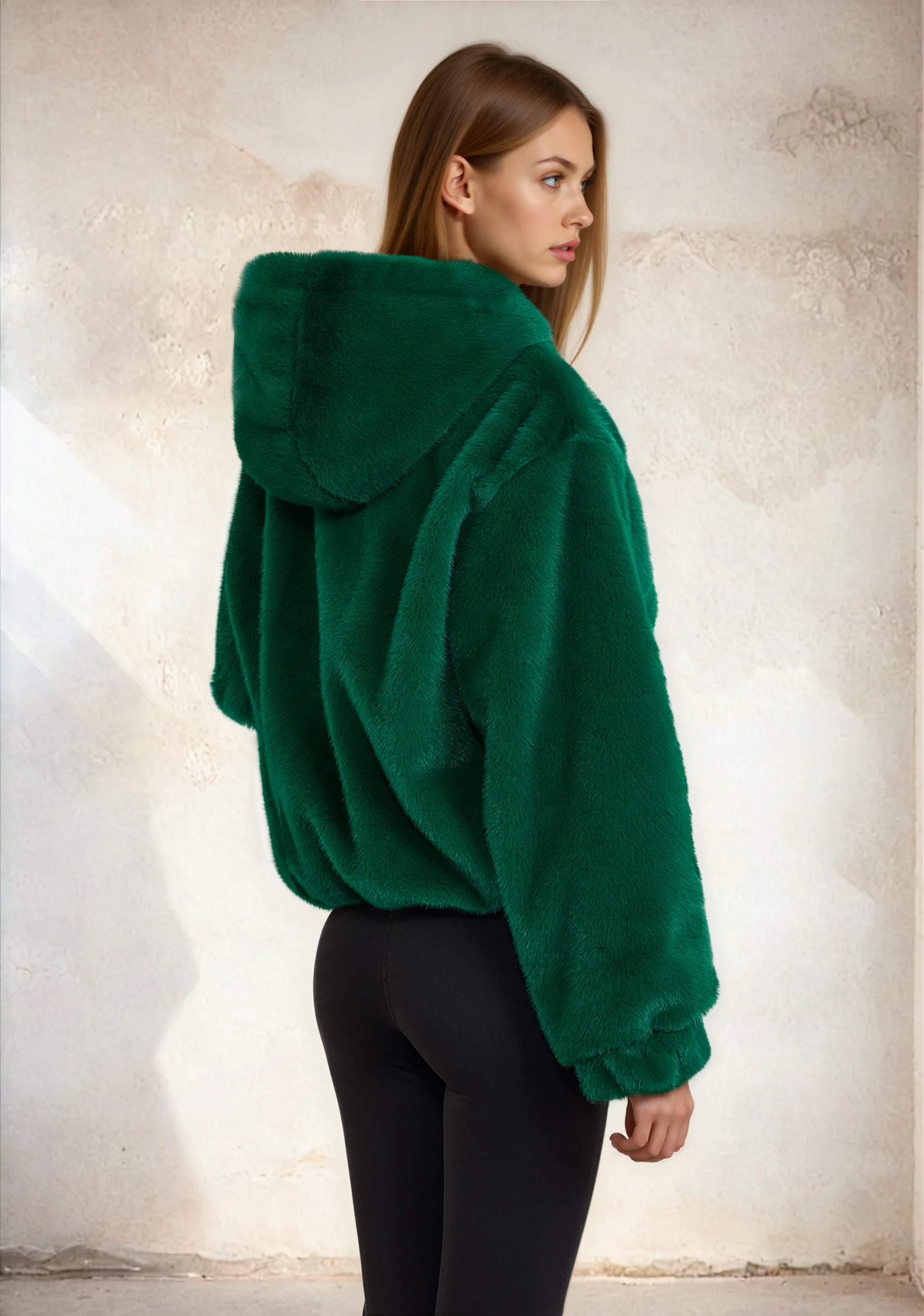 Image of Eco Fur woman F**K Green W0115-Ln