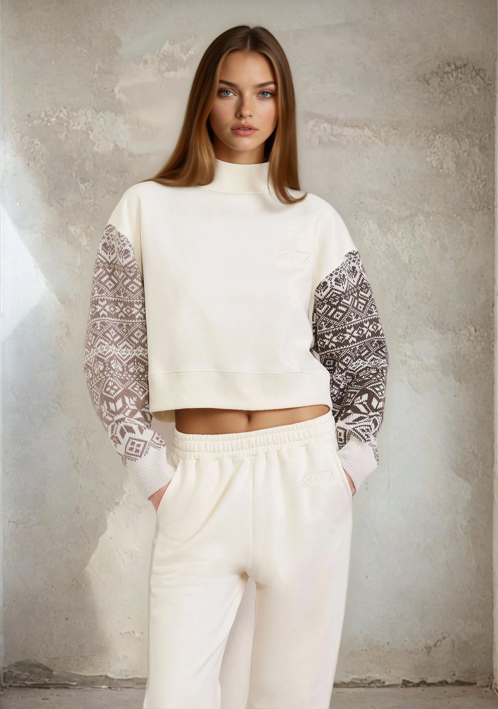 Felpa Crop Donna F**K Butter W0202-BT