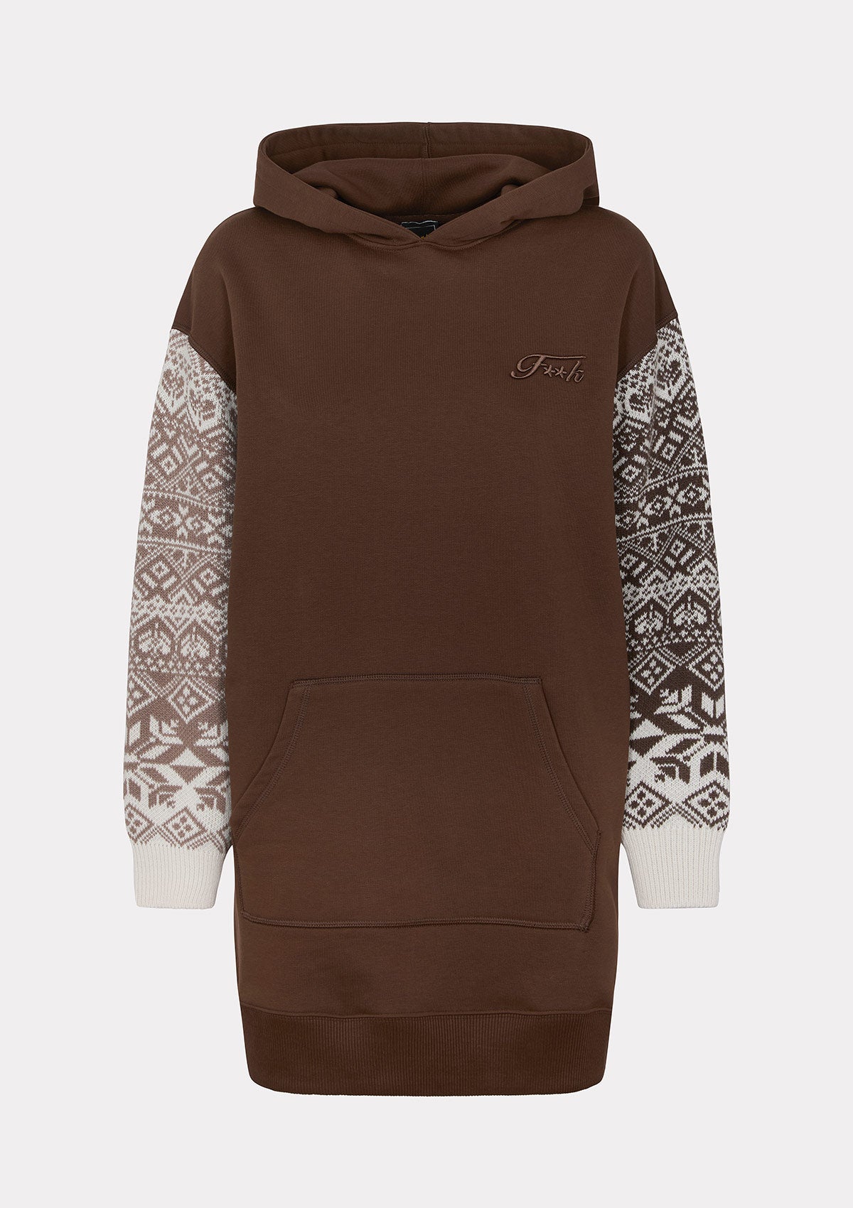 Image of Woman short dress F**K Brown W0207-BN