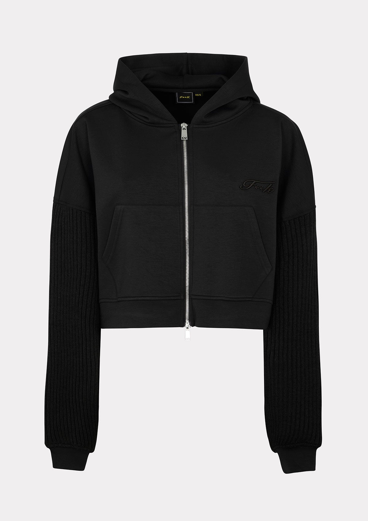 Image of Felpa con Cappuccio Donna F**K Nera W0302-BK