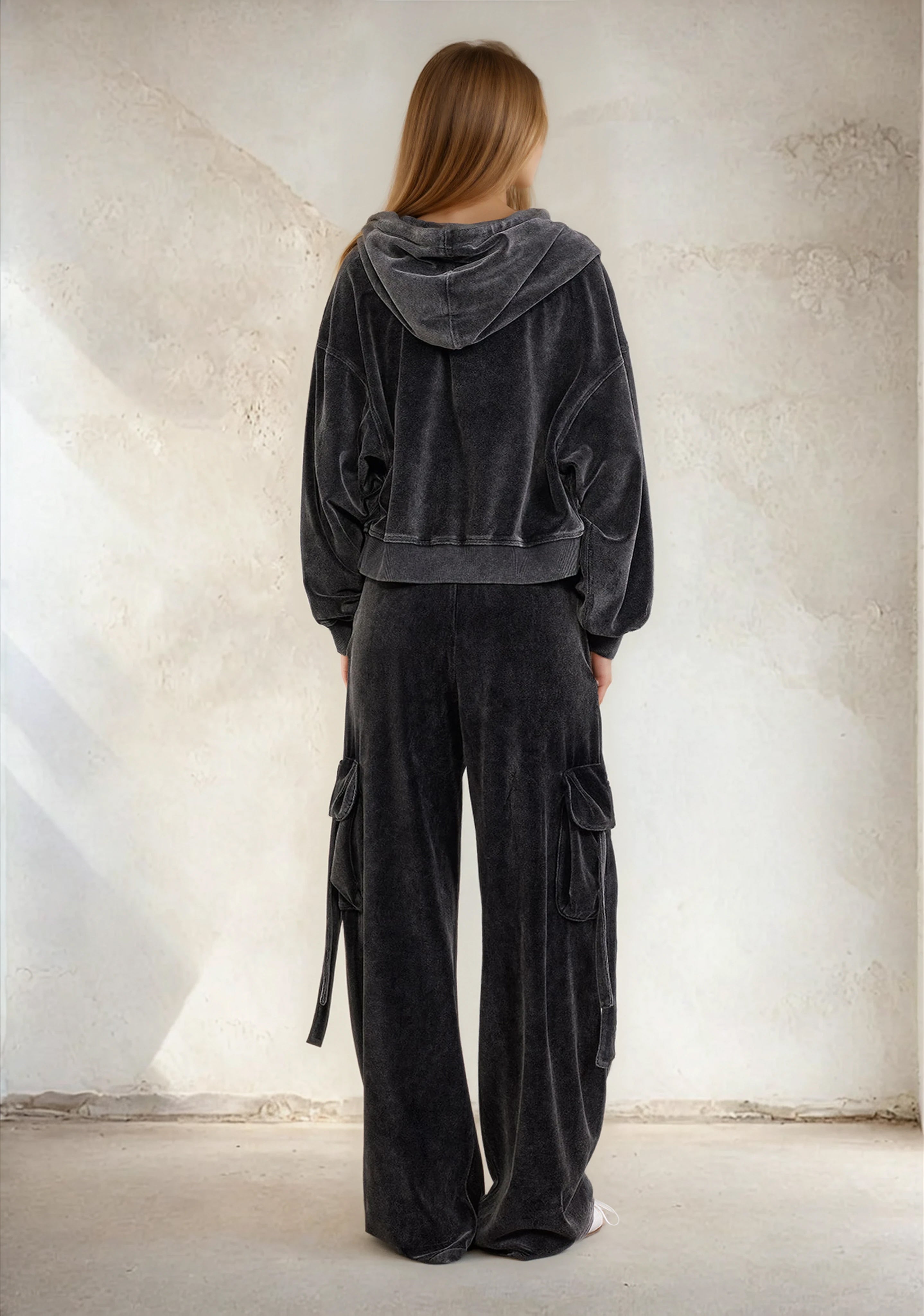 Bluza z kapturem kobiet F**K NERA W0400-BK