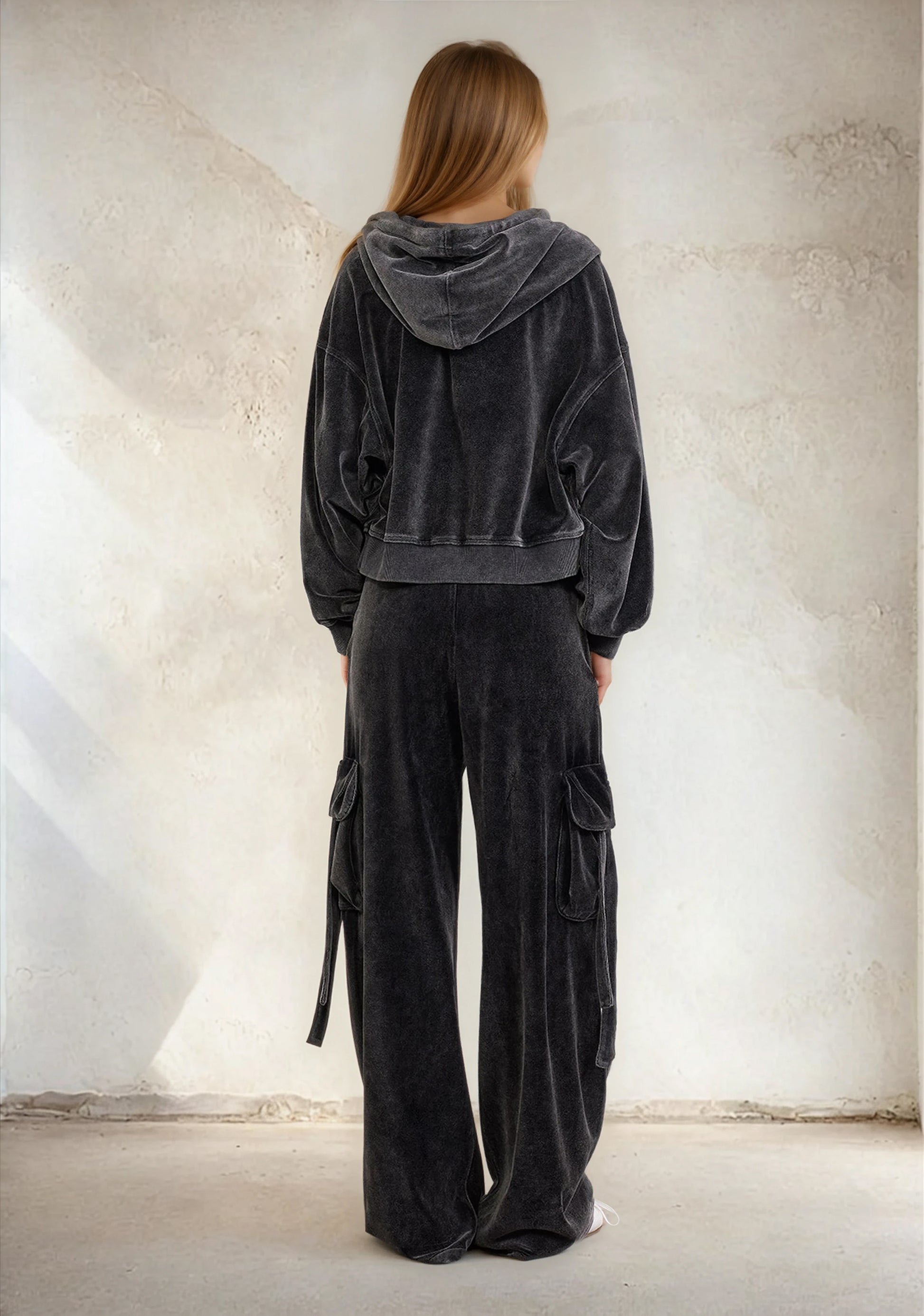 Bluza z kapturem kobiet F**K NERA W0400-BK