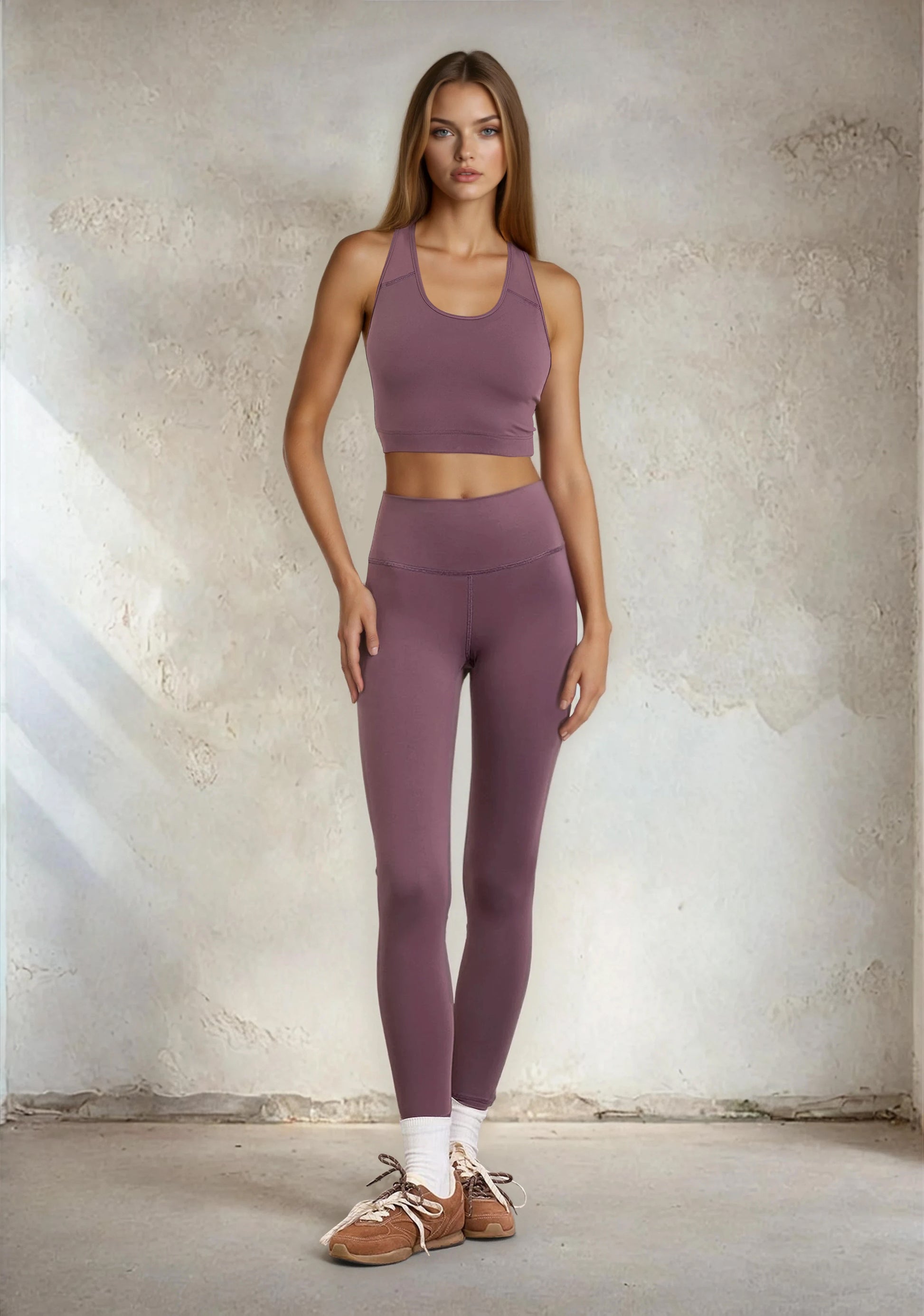 Γυναικείο Κολάν F**K Ανοιχτό καφέ W0506-LB