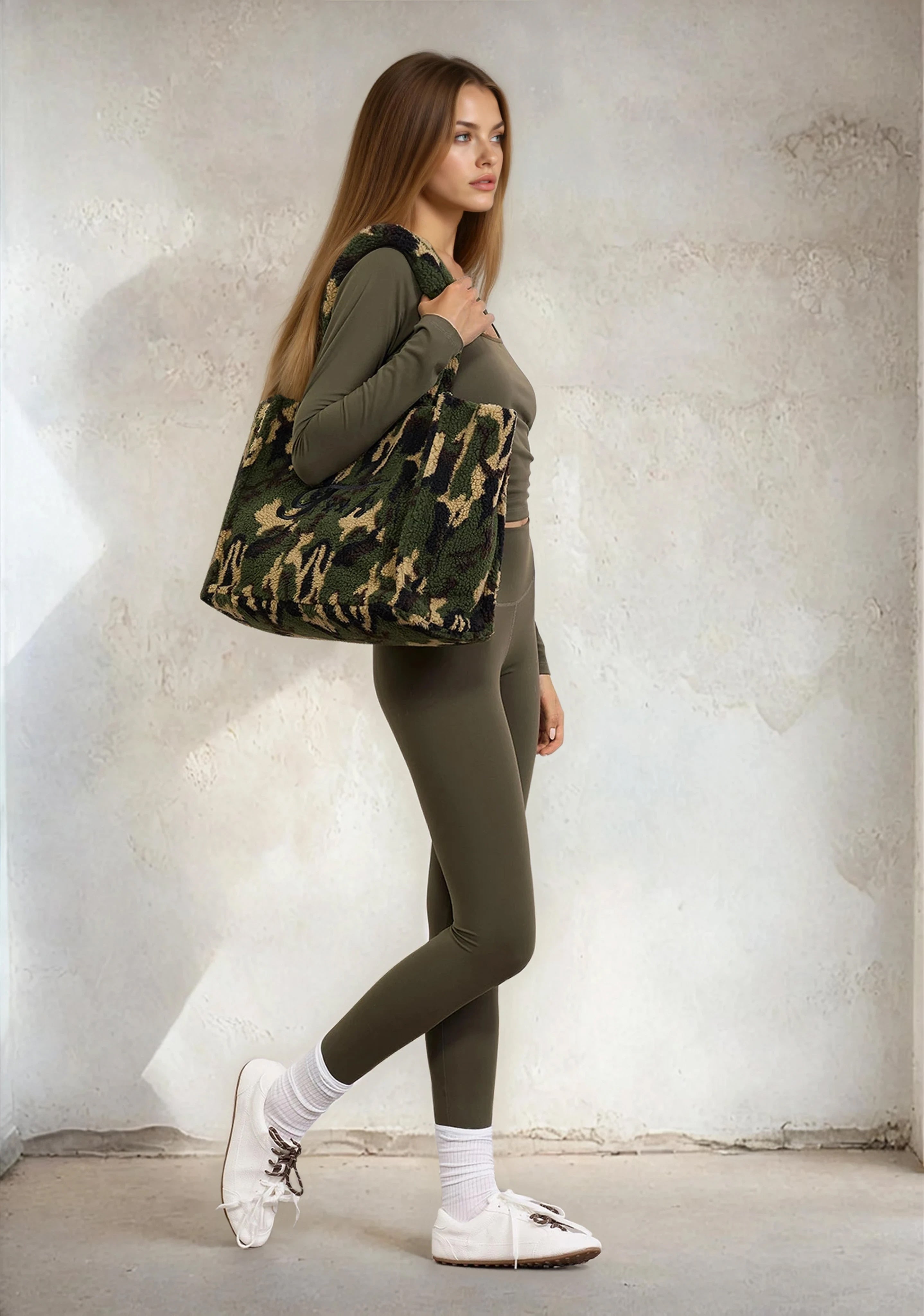 Image of Kadın Maksi Çanta F**K Askeri Yeşil WW0001-MG