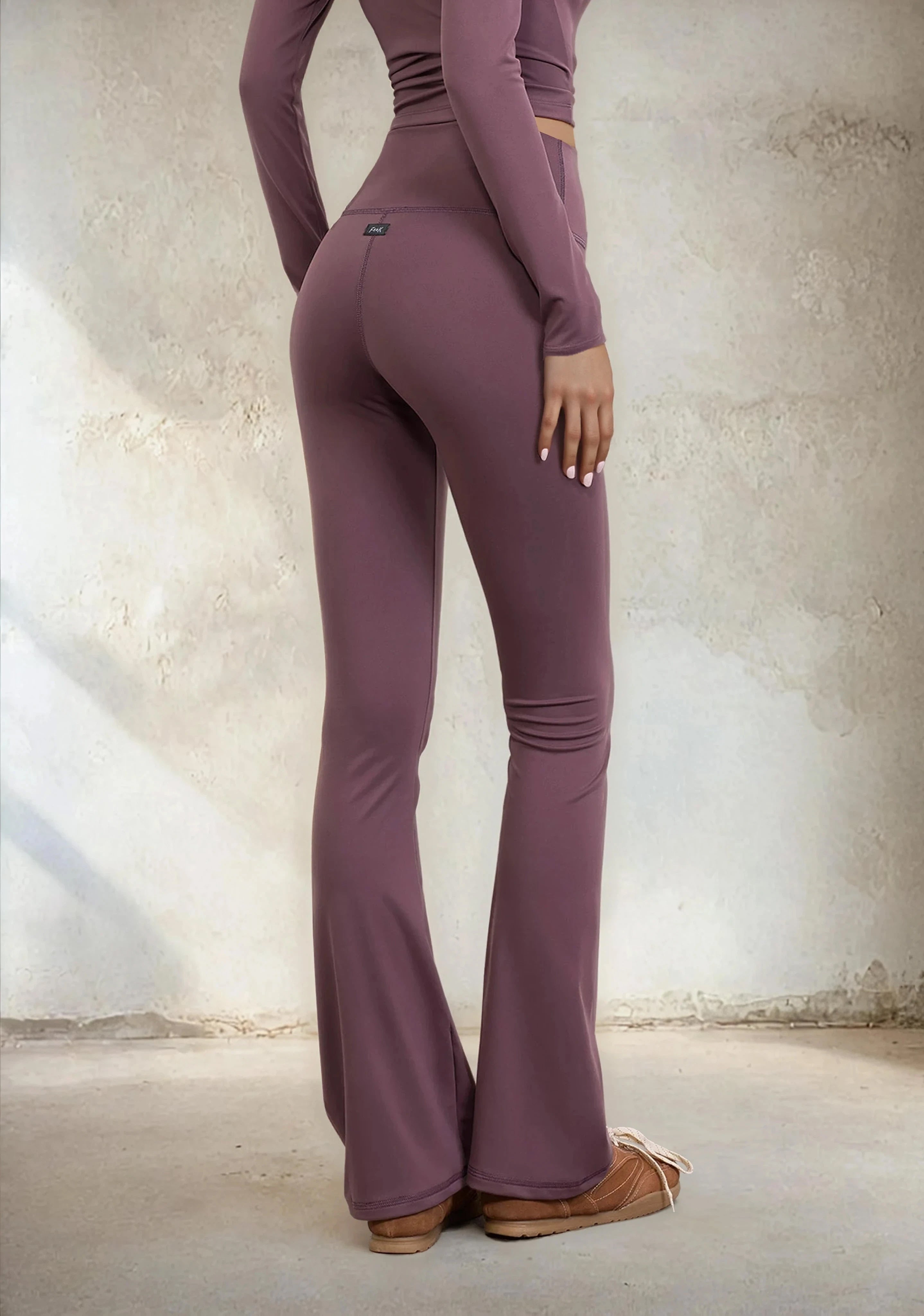 Women's paw leggings F**K Light Brown W0508-LB