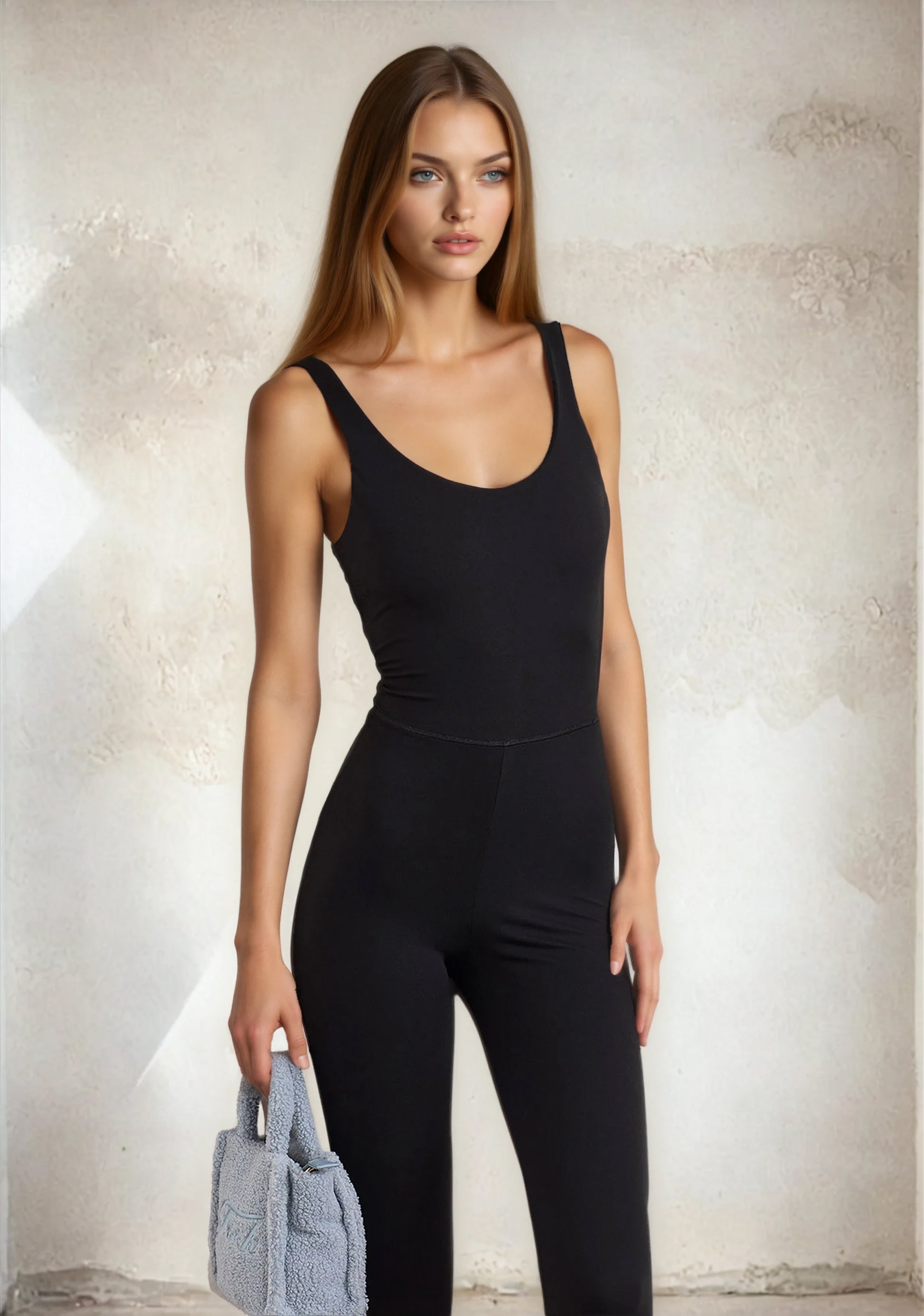 Long woman's suit F**K Black W0510-BK