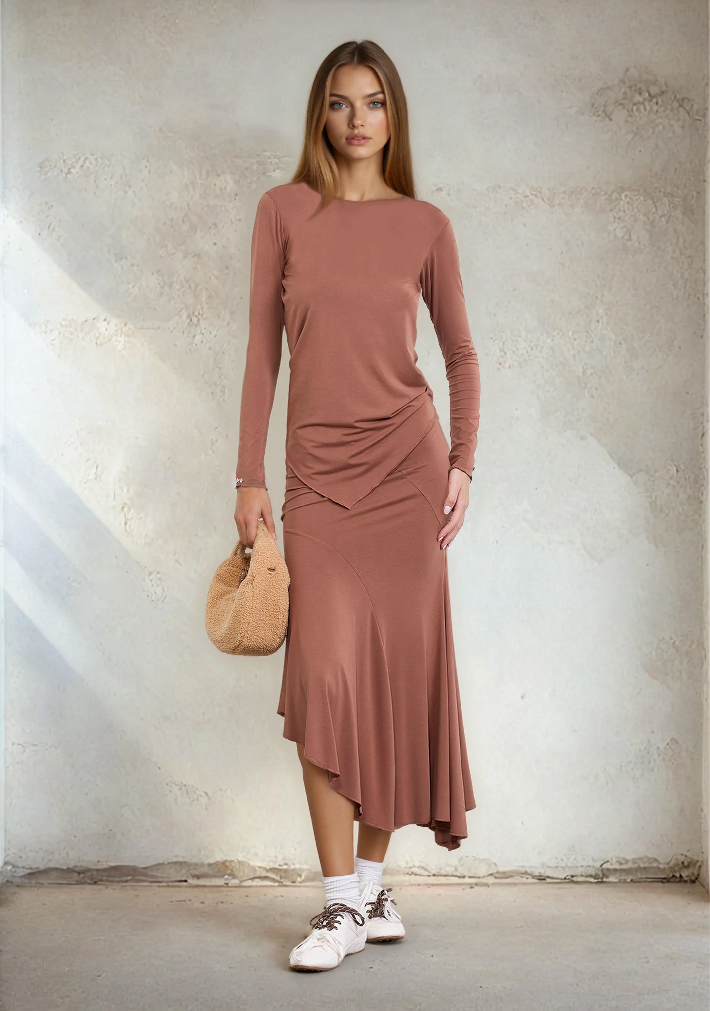 Image of Дамска чанта Hobo F**K Бежов WW0015-BG