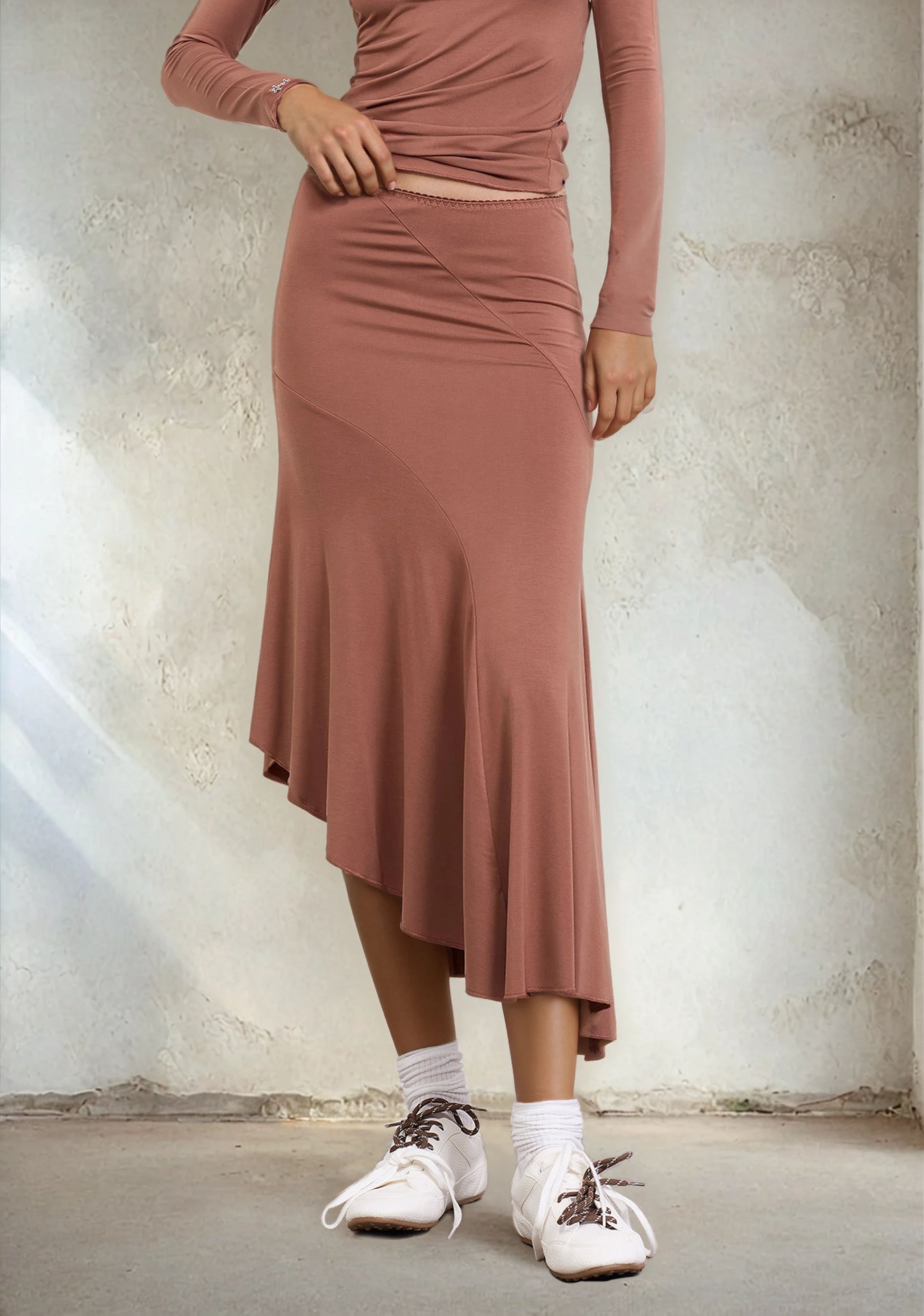 Gonna Midi Donna F**K Light Brown W0610-LB