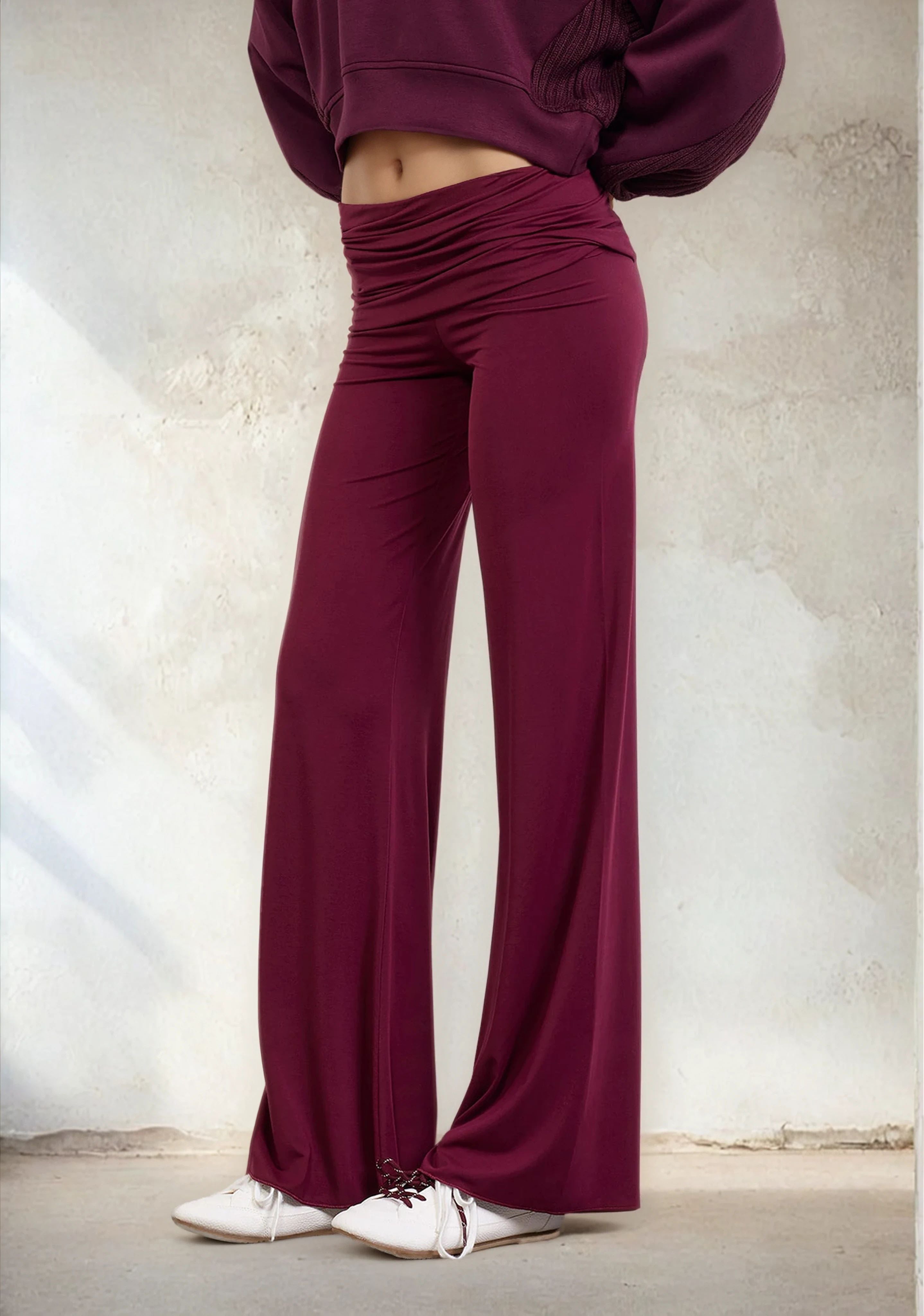 Image of Pantalone Donna F**K Bordeaux W0612-BD