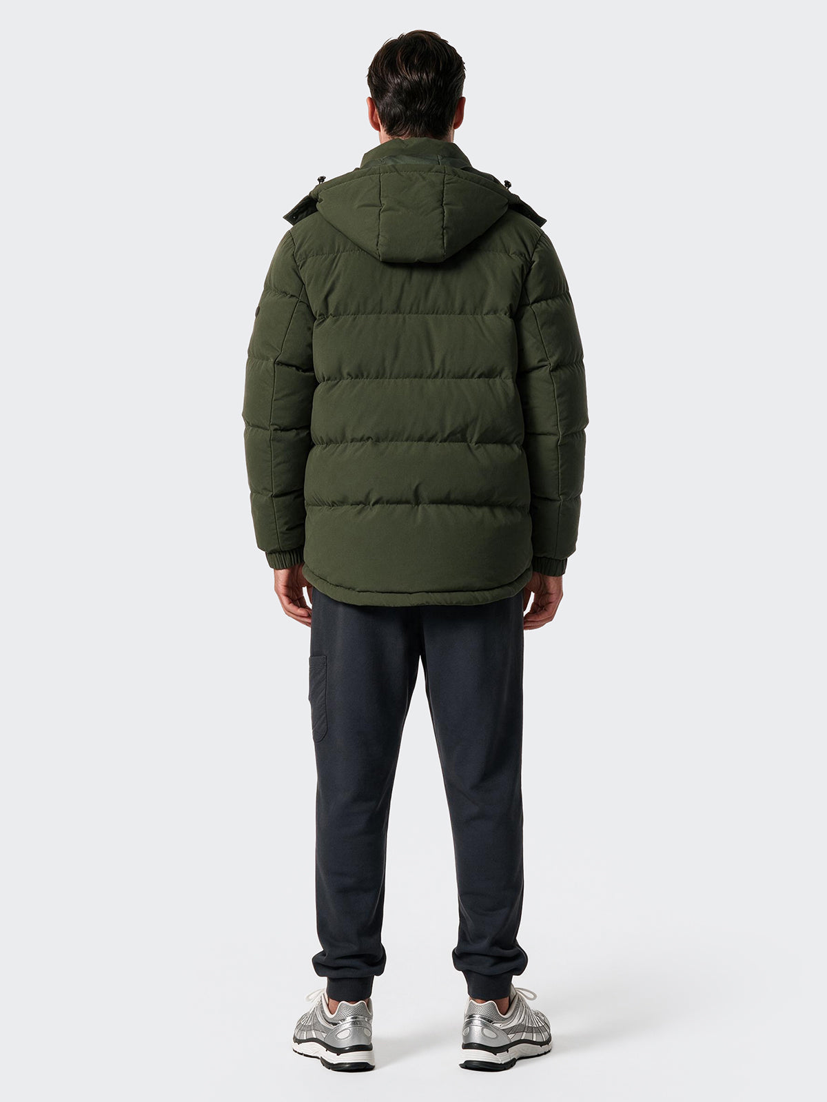 Image of Giubotto con Cappuccio Uomo F**K Verde Militare WM3100-MG