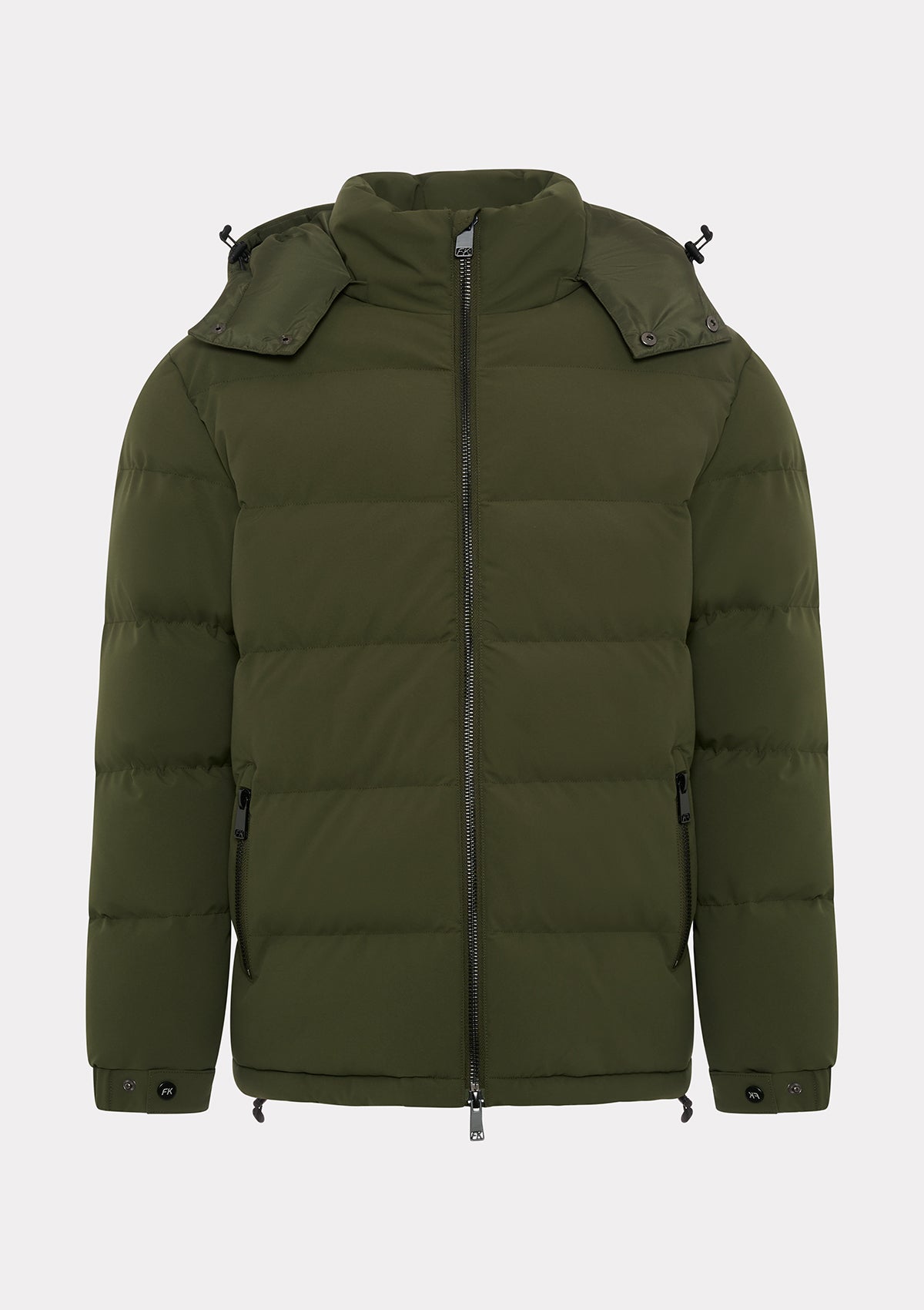 Giubotto con Cappuccio Uomo F**K Verde Militare WM3100-MG