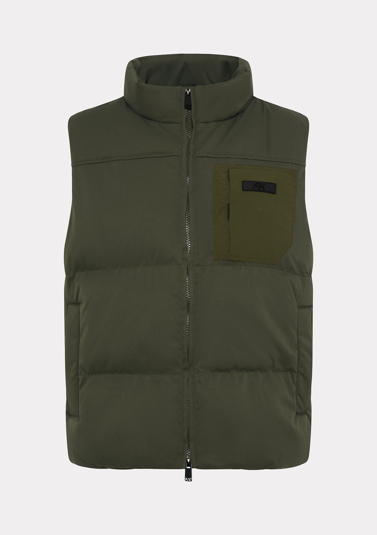 Image of Giubbotto Smanicato Uomo F**K Verde Militare WM3103-MG