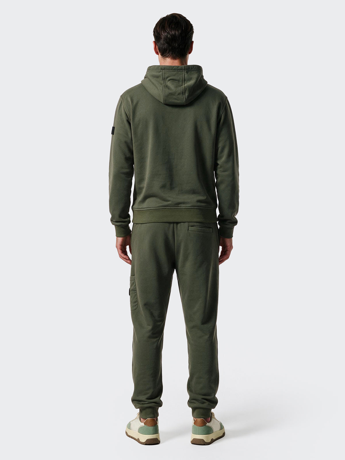 Felpa con Cappuccio Uomo F**K Verde Militare WM3301-MG