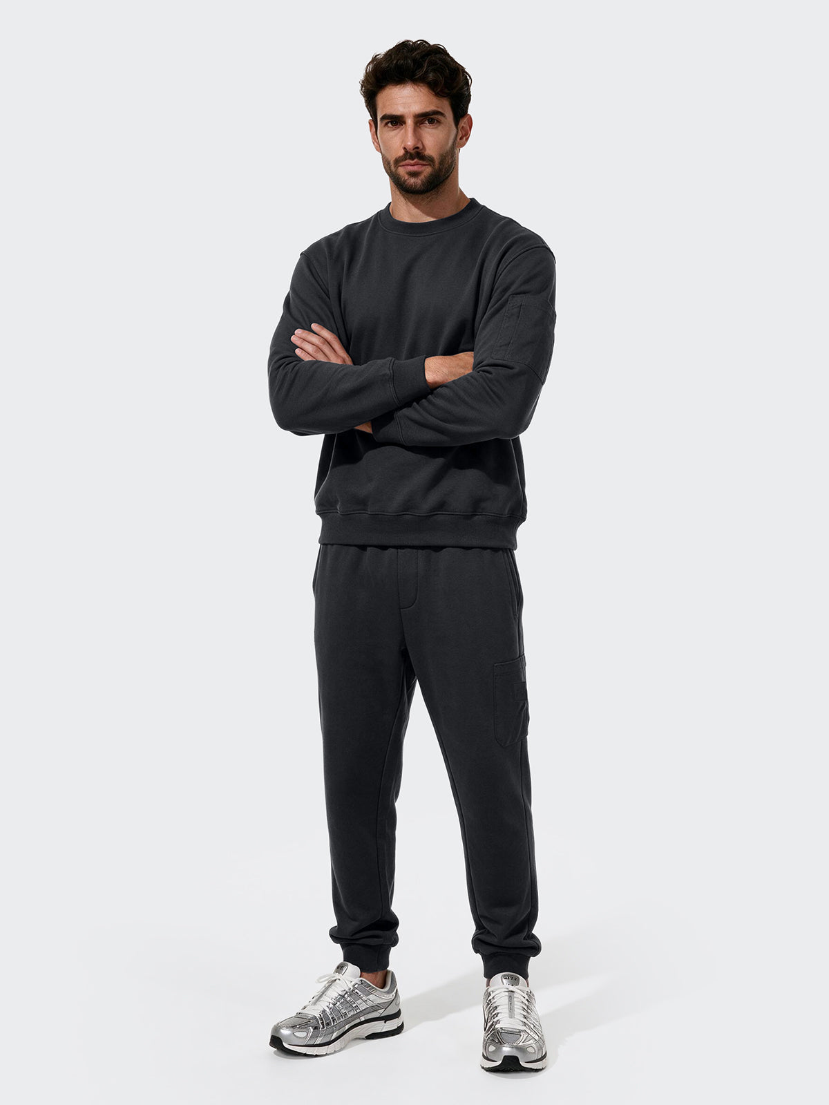 Felpa Girocollo Uomo F**K Grigio WM3302-GR