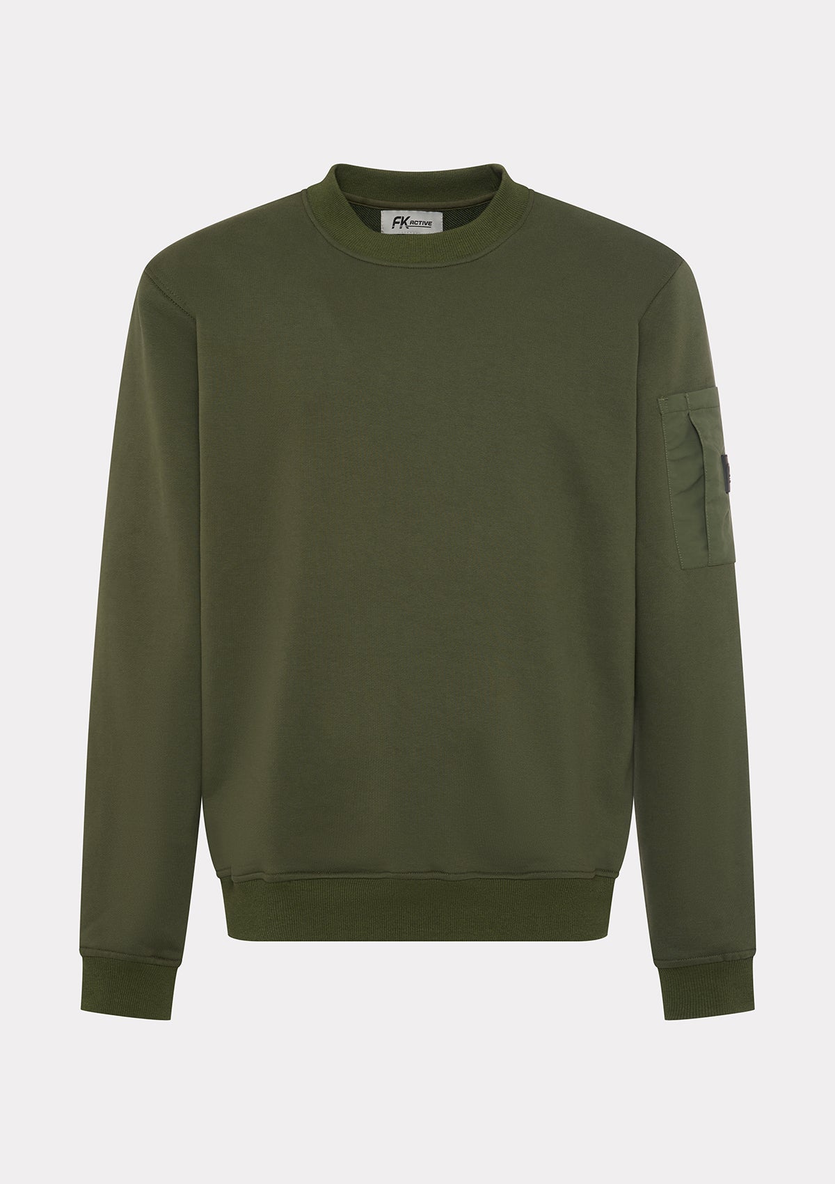 Image of Felpa Girocollo Uomo F**K Verde Militare WM3302-MG