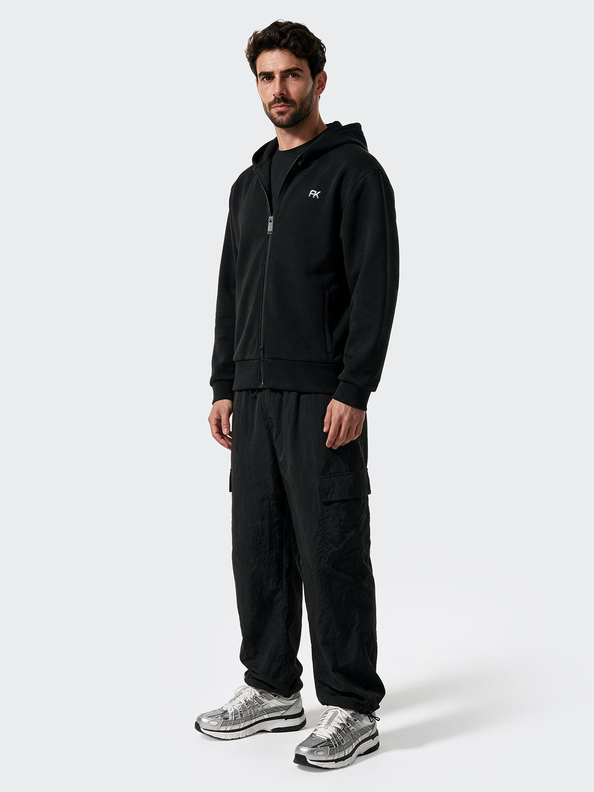 Felpa con Cappuccio Uomo F**K Nero WM3740-BK
