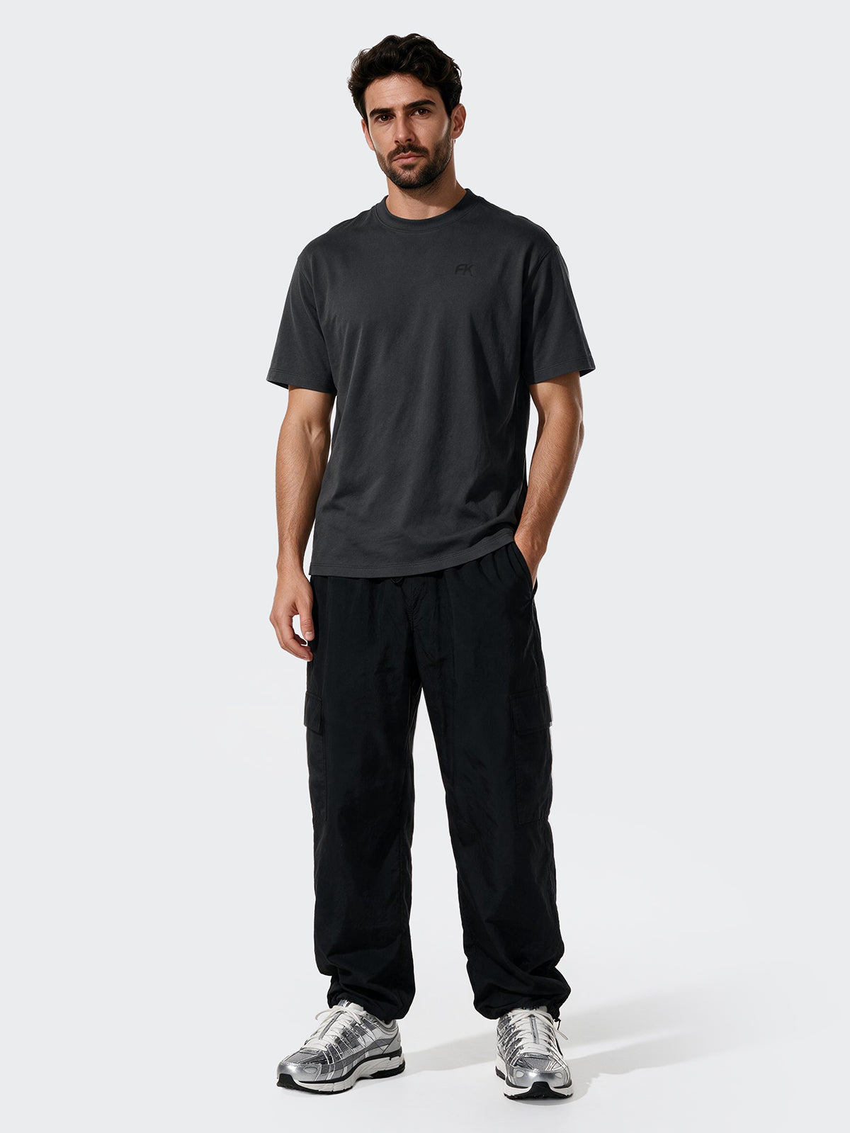 Image of T-shirt Uomo F**K Grigio WM3720-GR