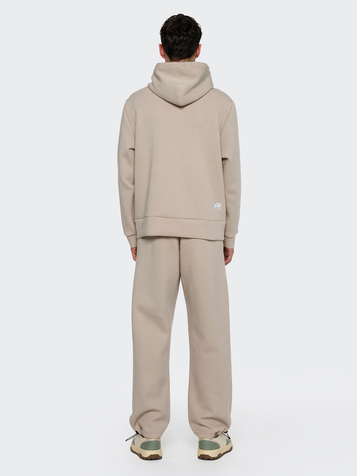 Felpa con Cappuccio Uomo F**K Beige WM3740-BG