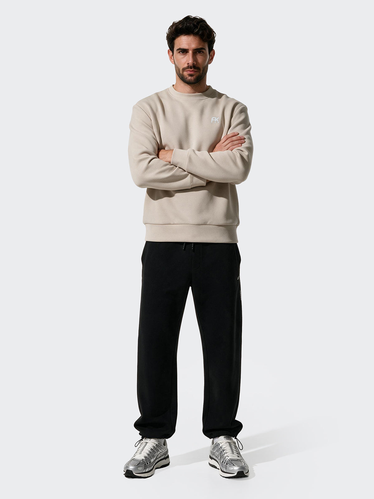 Felpa Uomo F**K Beige WM3750-BG