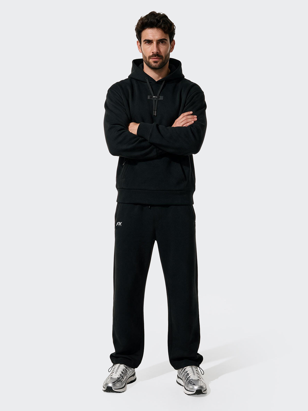 Felpa con Cappuccio Uomo F**K Nero WM3760-BK