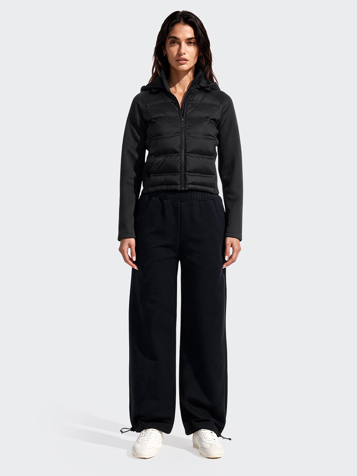 Women's Short Down Jacket F**K Black WW0101-BK